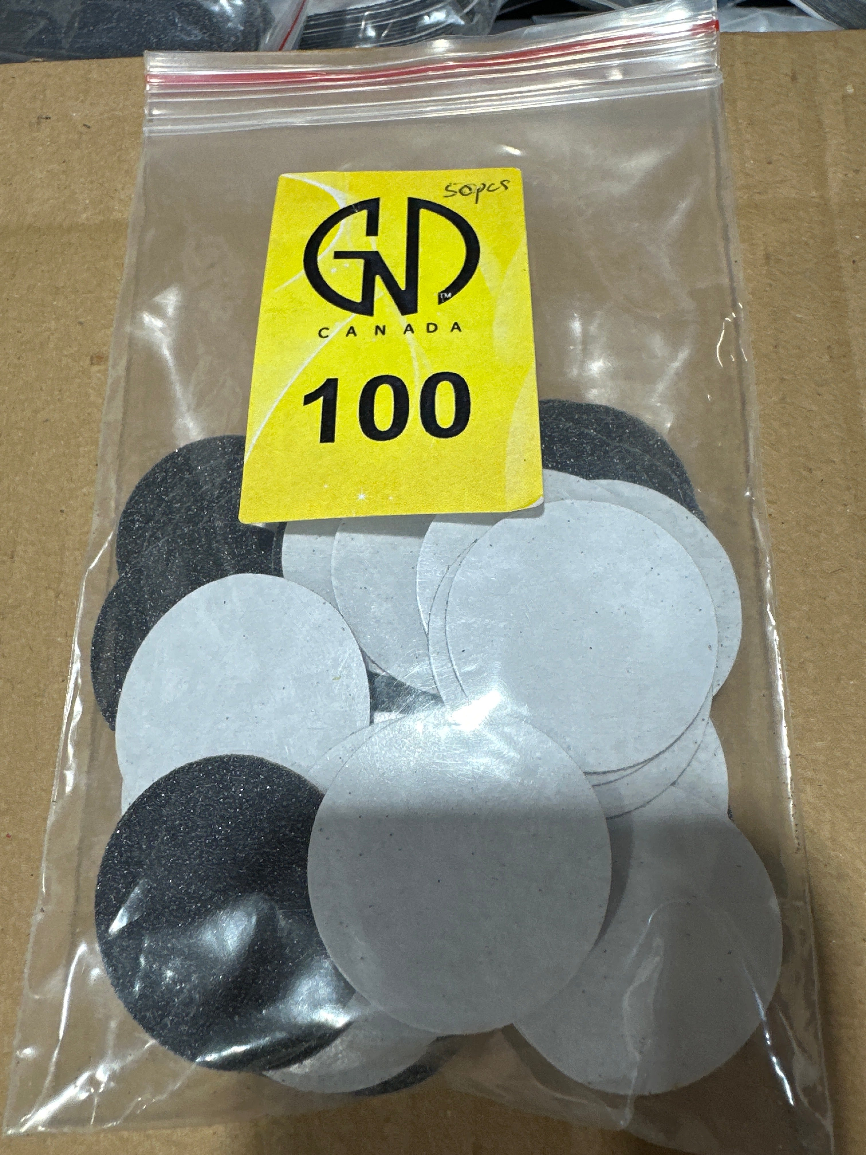 GND LARGE ROUND CALLUS SANDING DISC 50/PKG