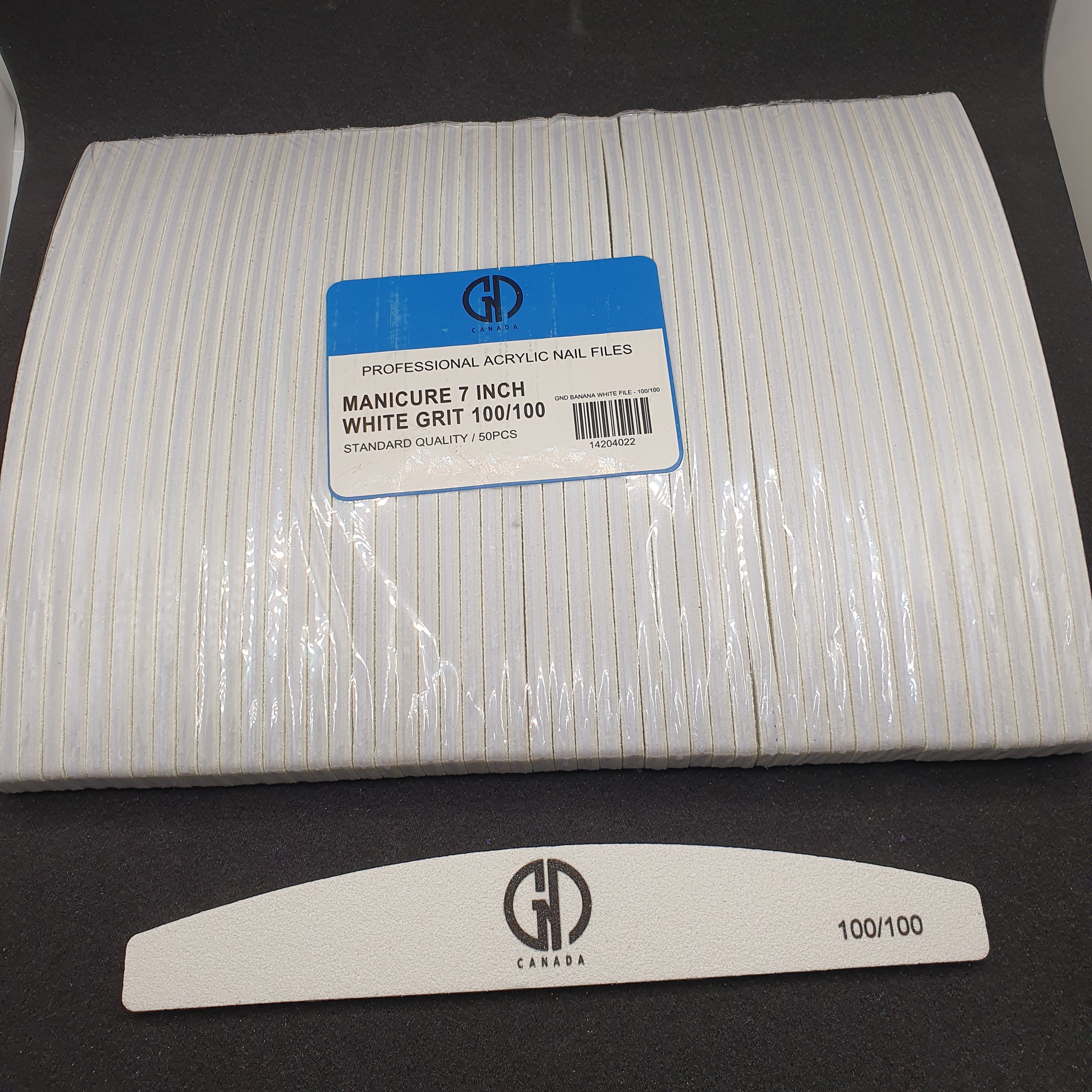 GND BANANA WHITE FILE - 100/100 - 50PCS