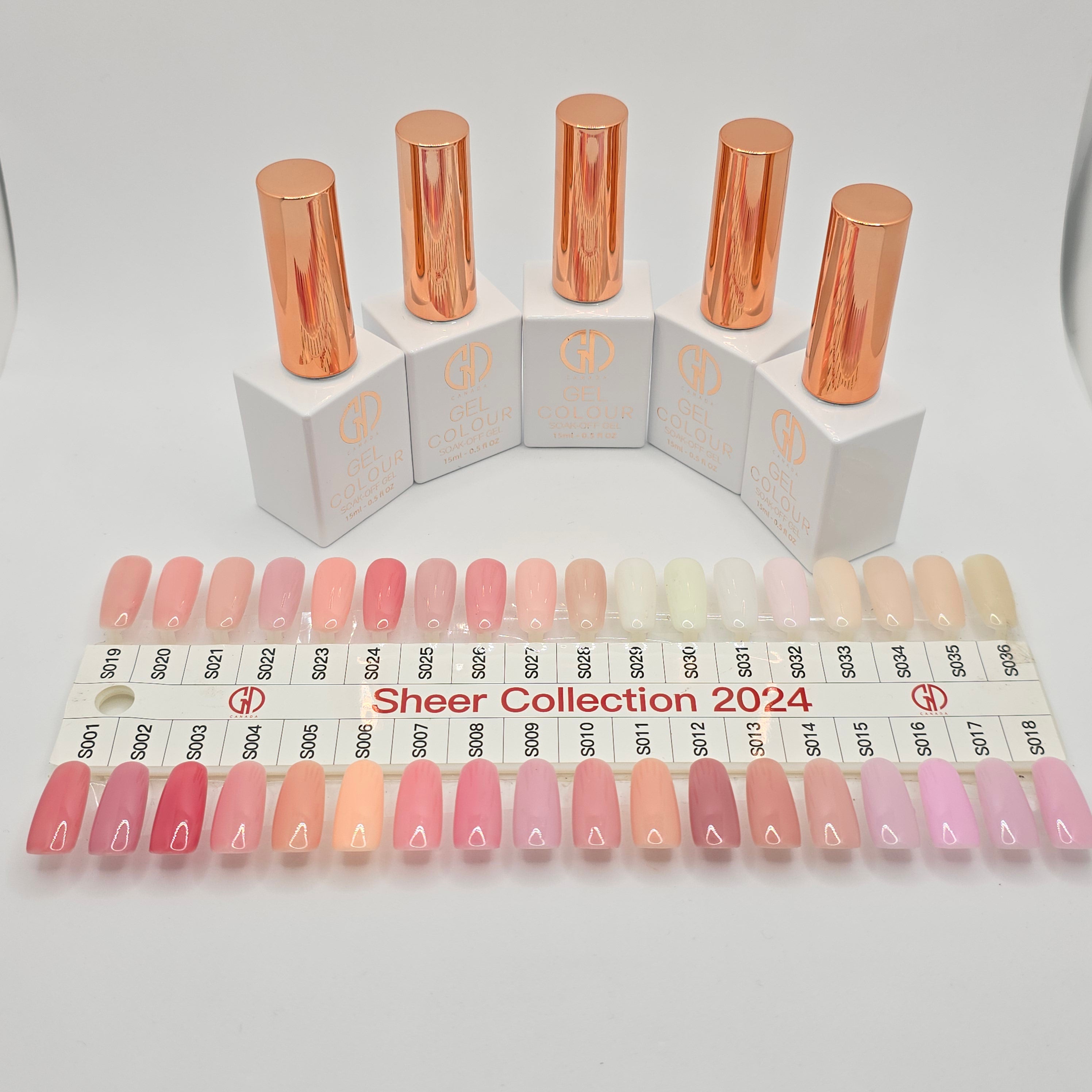 GND SHEER COLLECTION GEL 15ml - Buy 5 get 1 free