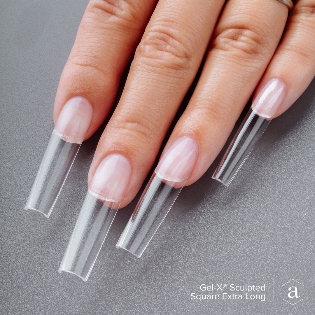 APRES GEL-X SCULPTED SQUARE EXTRA LONG TIP - 420PCS/ 14 SIZES