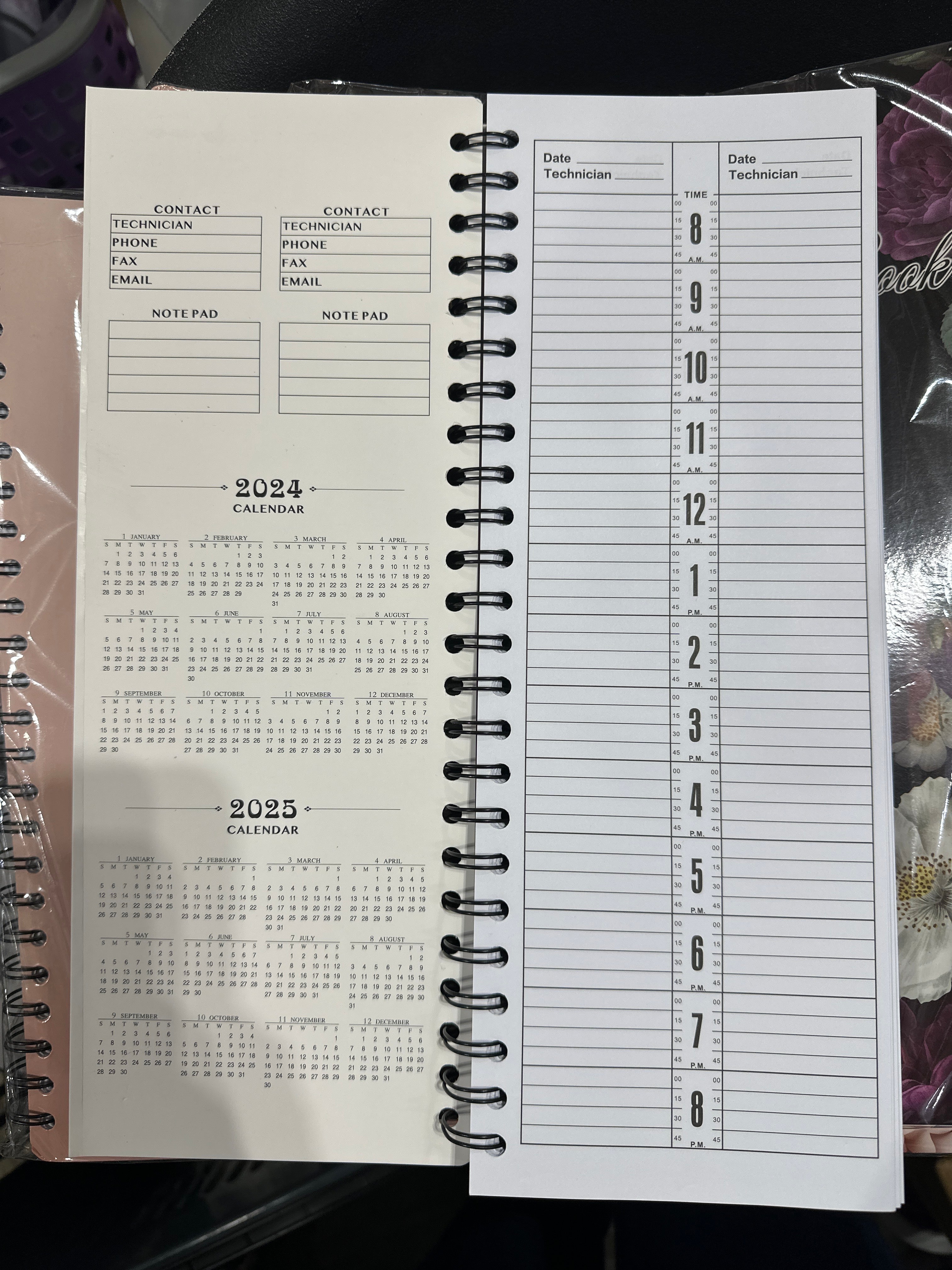 GND APPOINTMENT BOOK 150 PAGES- FLOWER STYLE