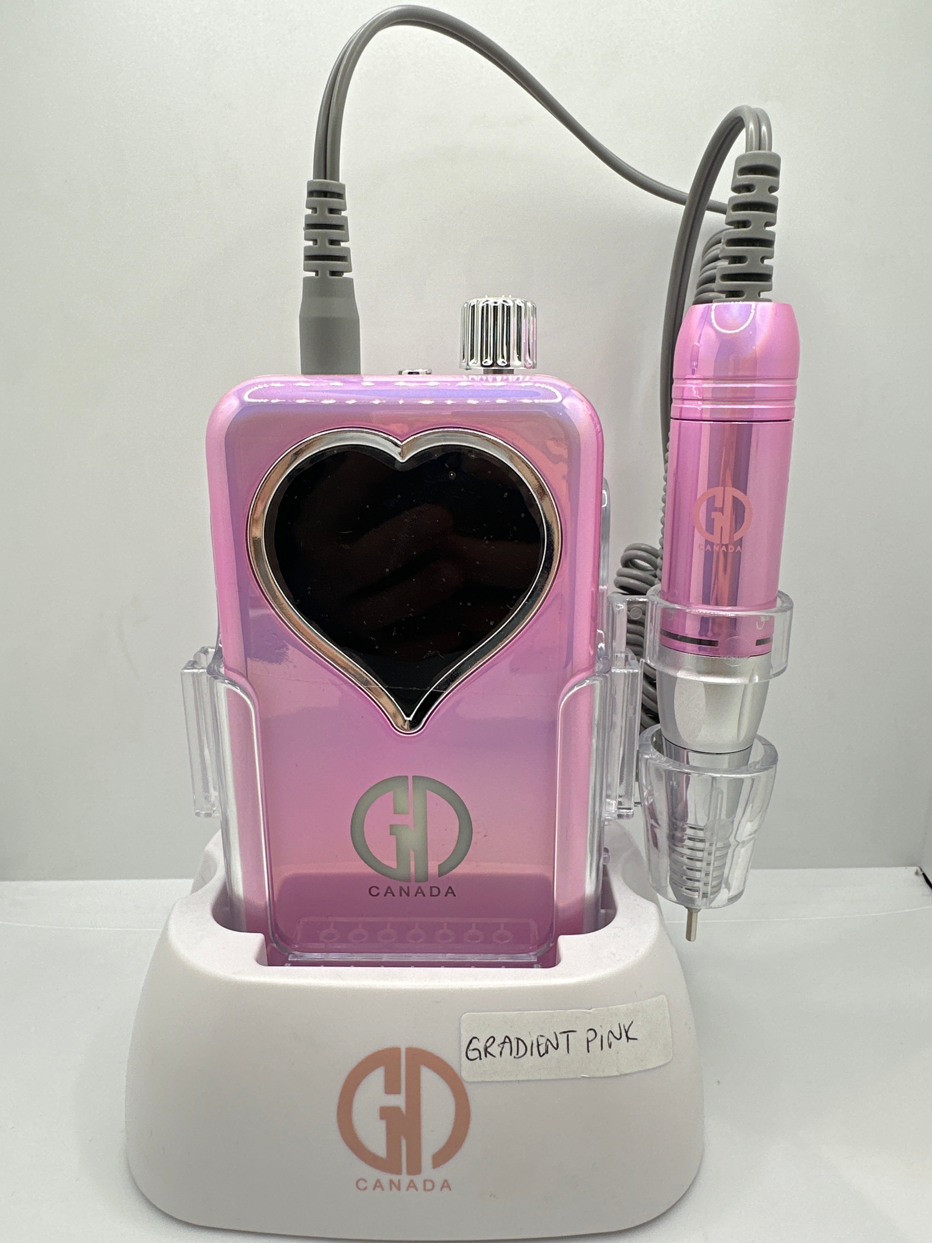 GND HYBRID RECHARGEABLE NAIL DRILL - HEART SHAPE SCREEN