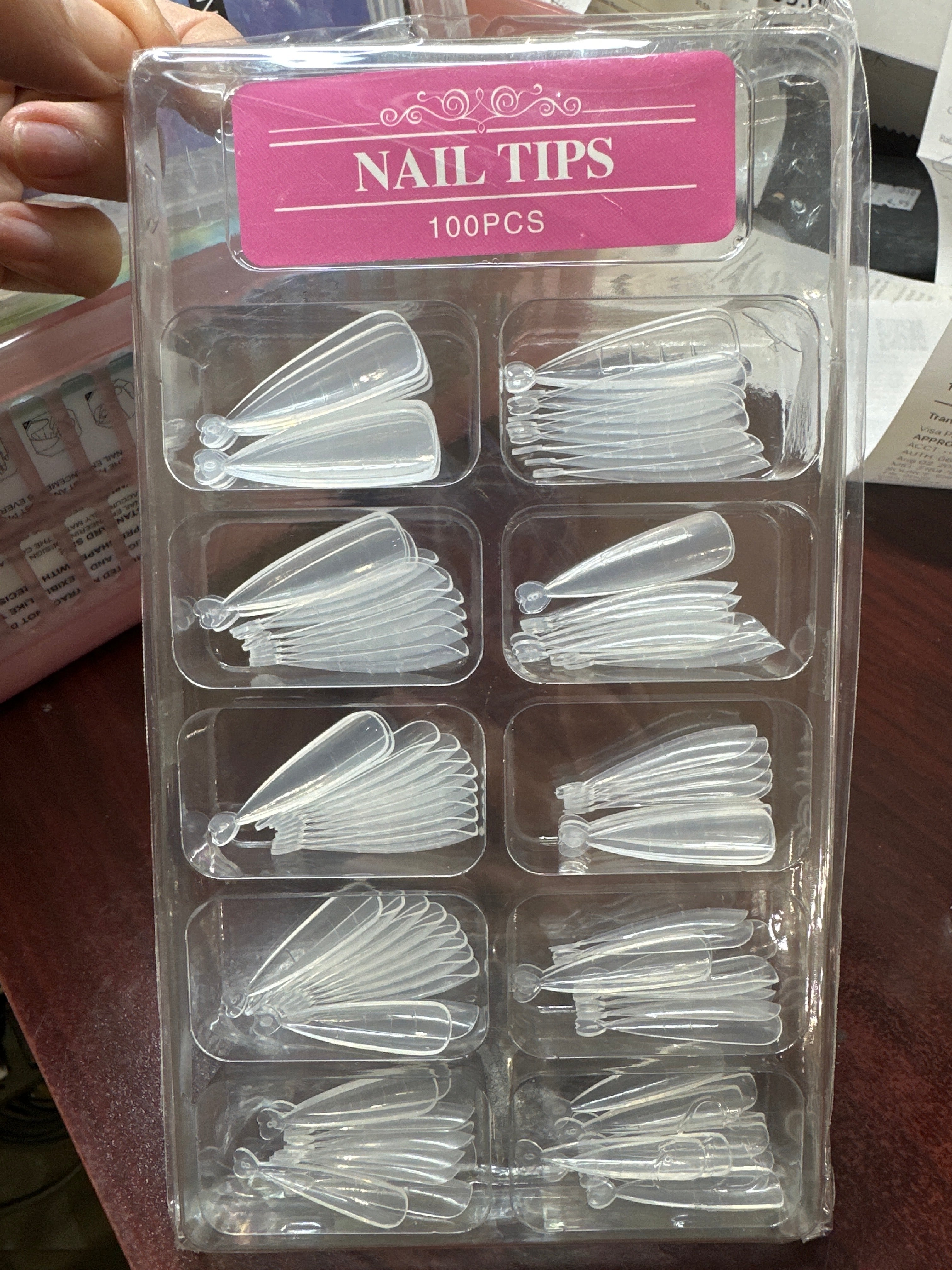 REUSABLE DUAL POLYGEL NAIL FORMS STILETTO 120 PCS