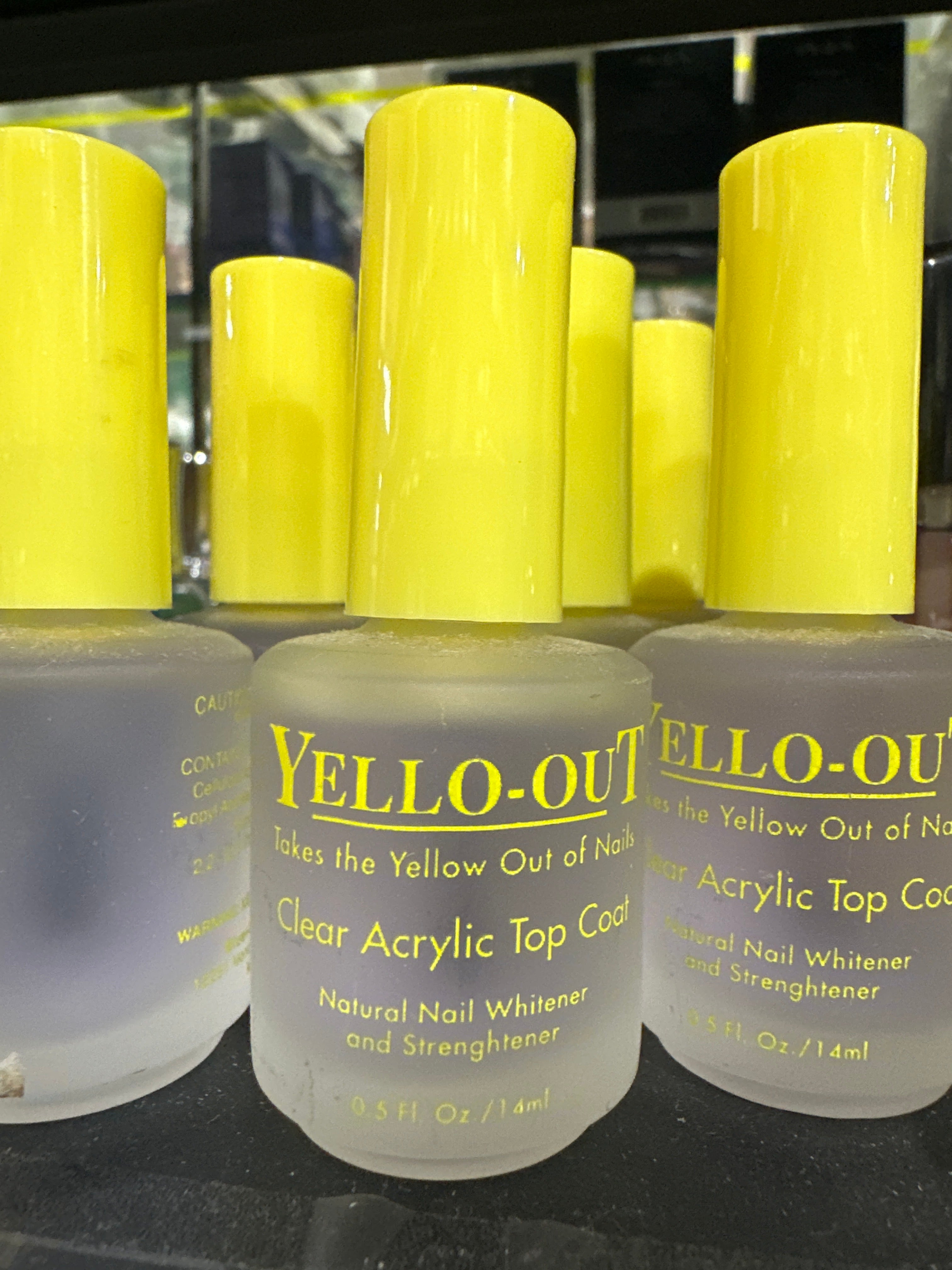 TM YELLO-OUT ACRYLIC TOP COAT .5 0Z