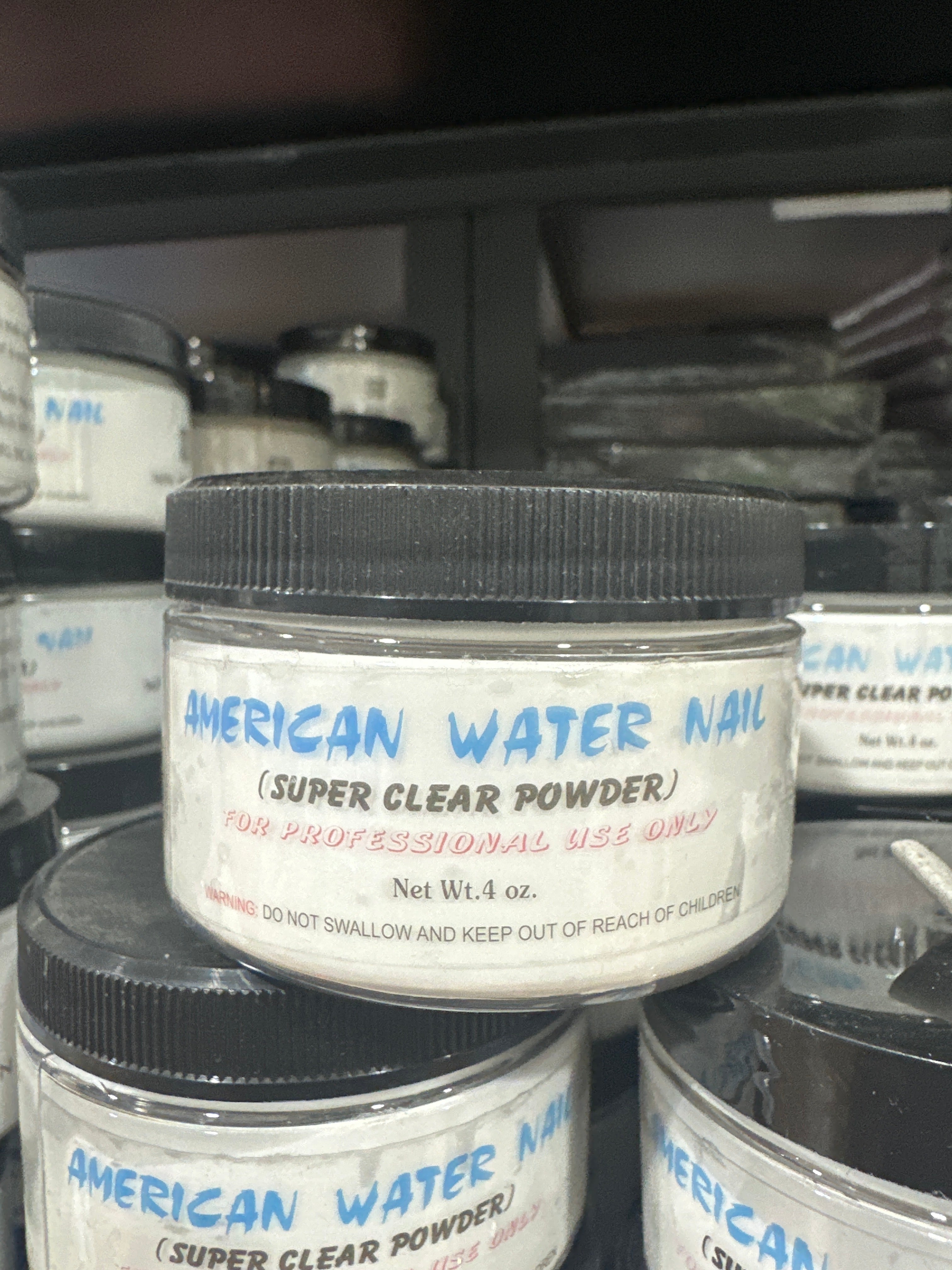 AMERICAN WATER NAIL ACRYLIC POWDER 4 OZ