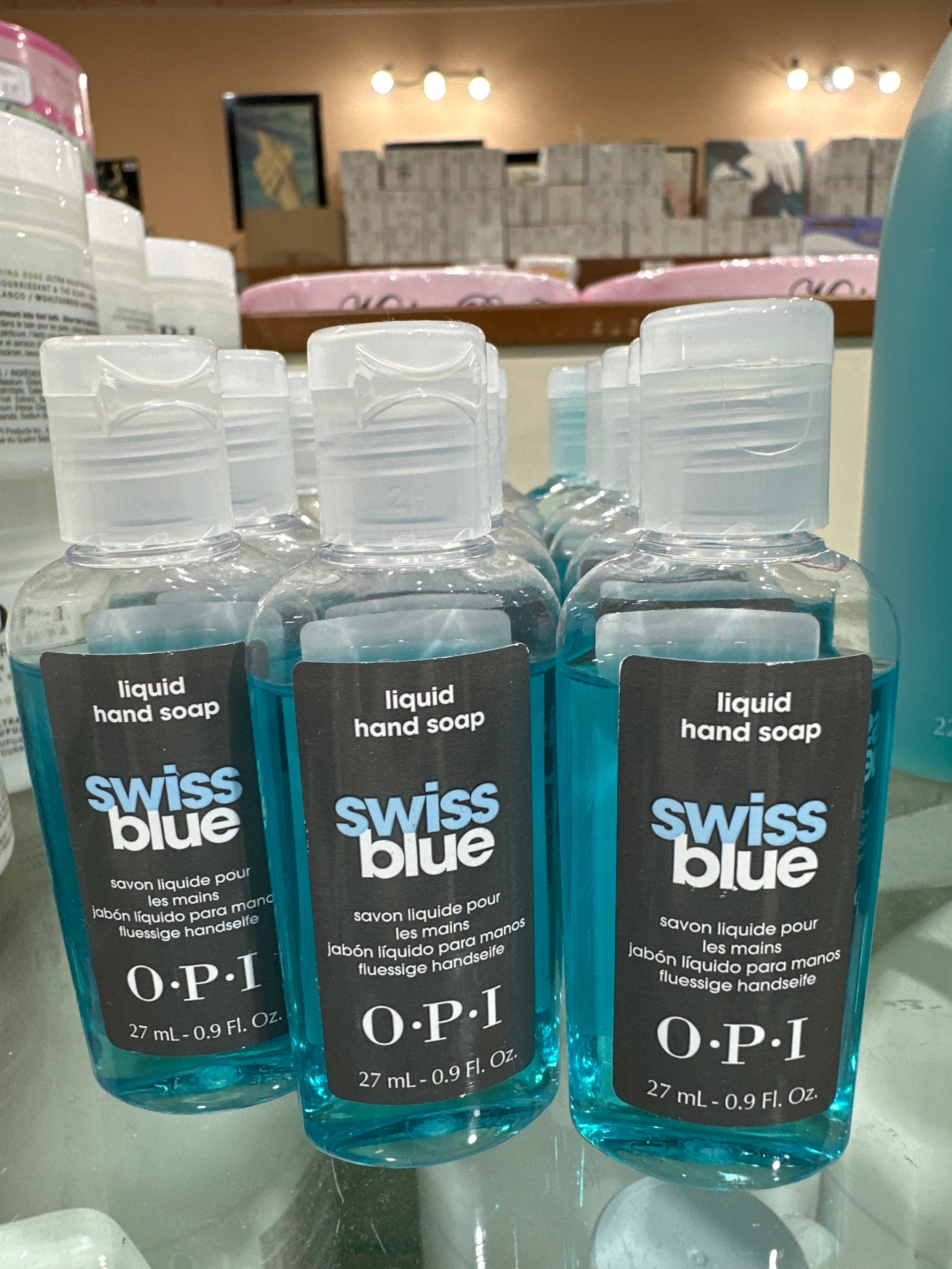 SD321  OPI SWISS BLUE HAND SOAP 0.9 OZ