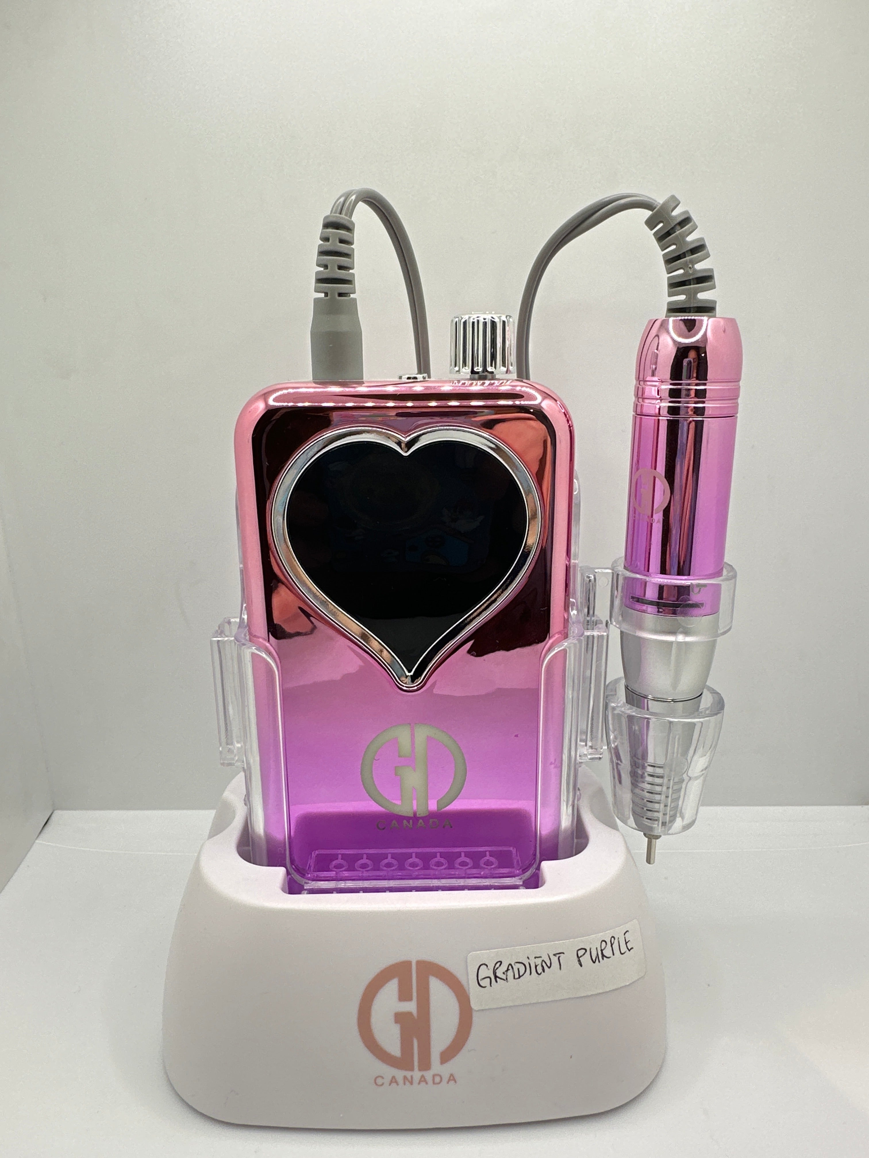 GND HYBRID RECHARGEABLE NAIL DRILL - HEART SHAPE SCREEN