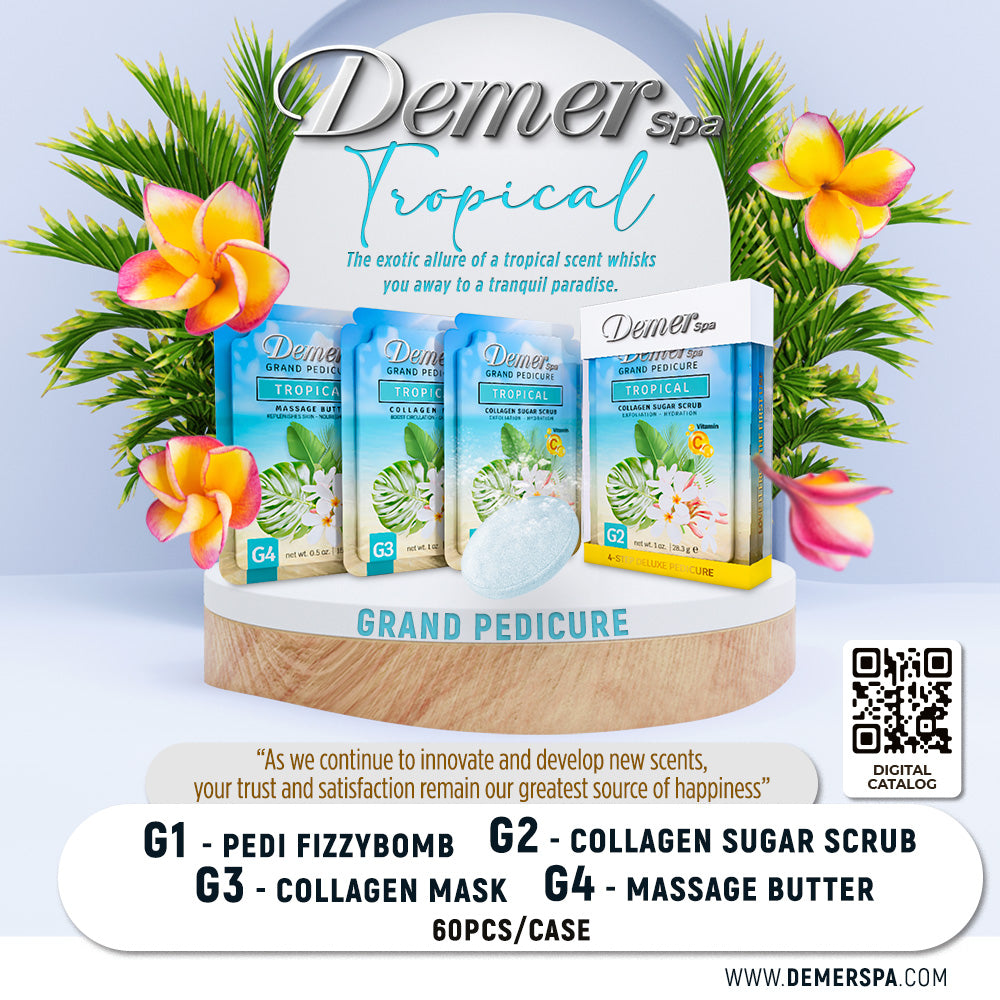 DEMER DELUXE PEDICURE KIT TROPICAL