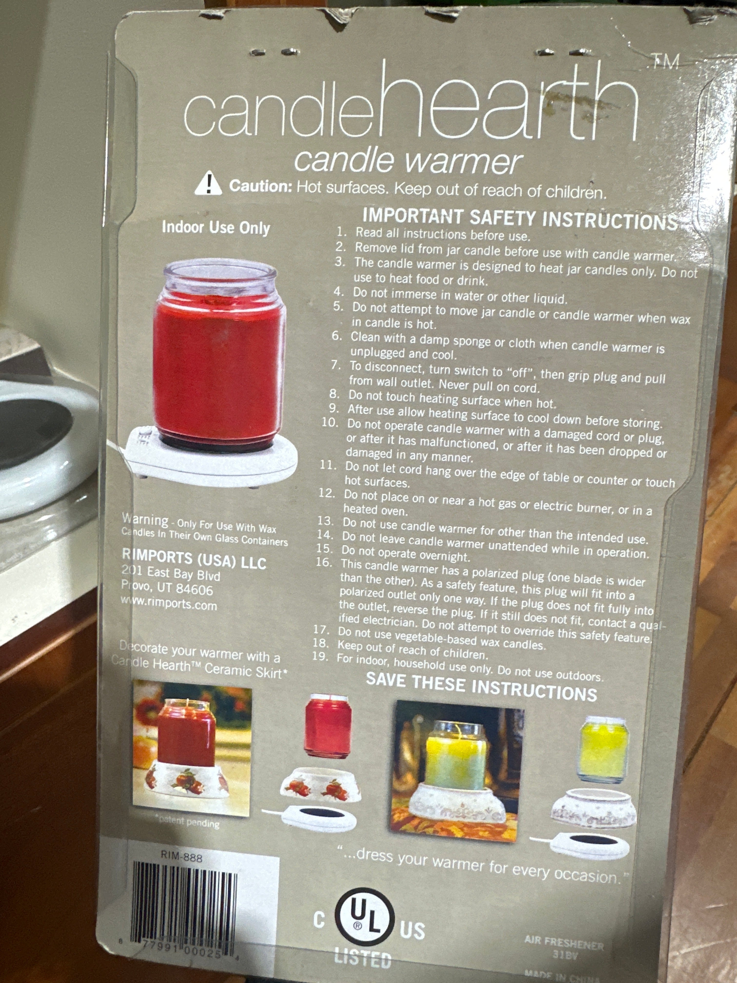 NBS RIM-888 CANDLE WARMER