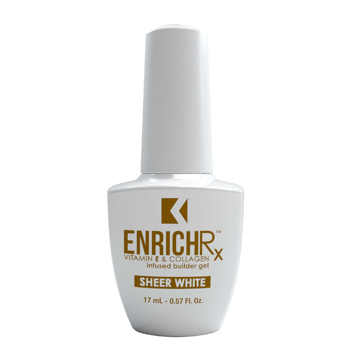 KUPA ENRICHRX UV/LED SOAK OFF BUILDER GEL - SHEER WHITE