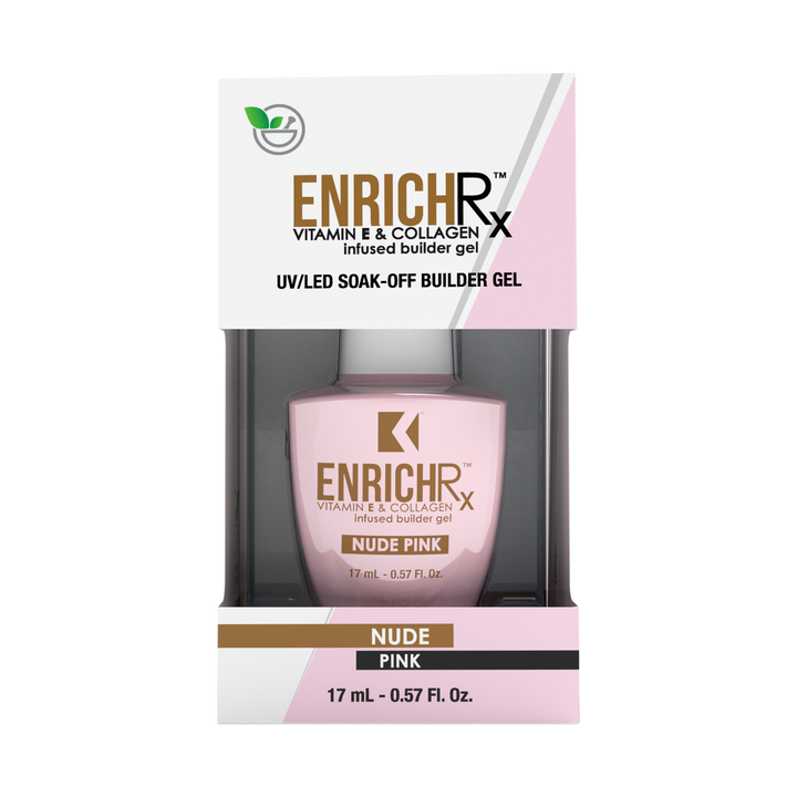 KUPA ENRICHRX UV/LED SOAK OFF BUILDER GEL - NUDE PINK