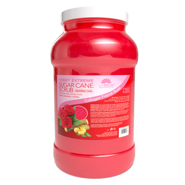 LAPALM HONEY EXTREME SUGAR CANE SCRUB French Rose  -1 GALLON