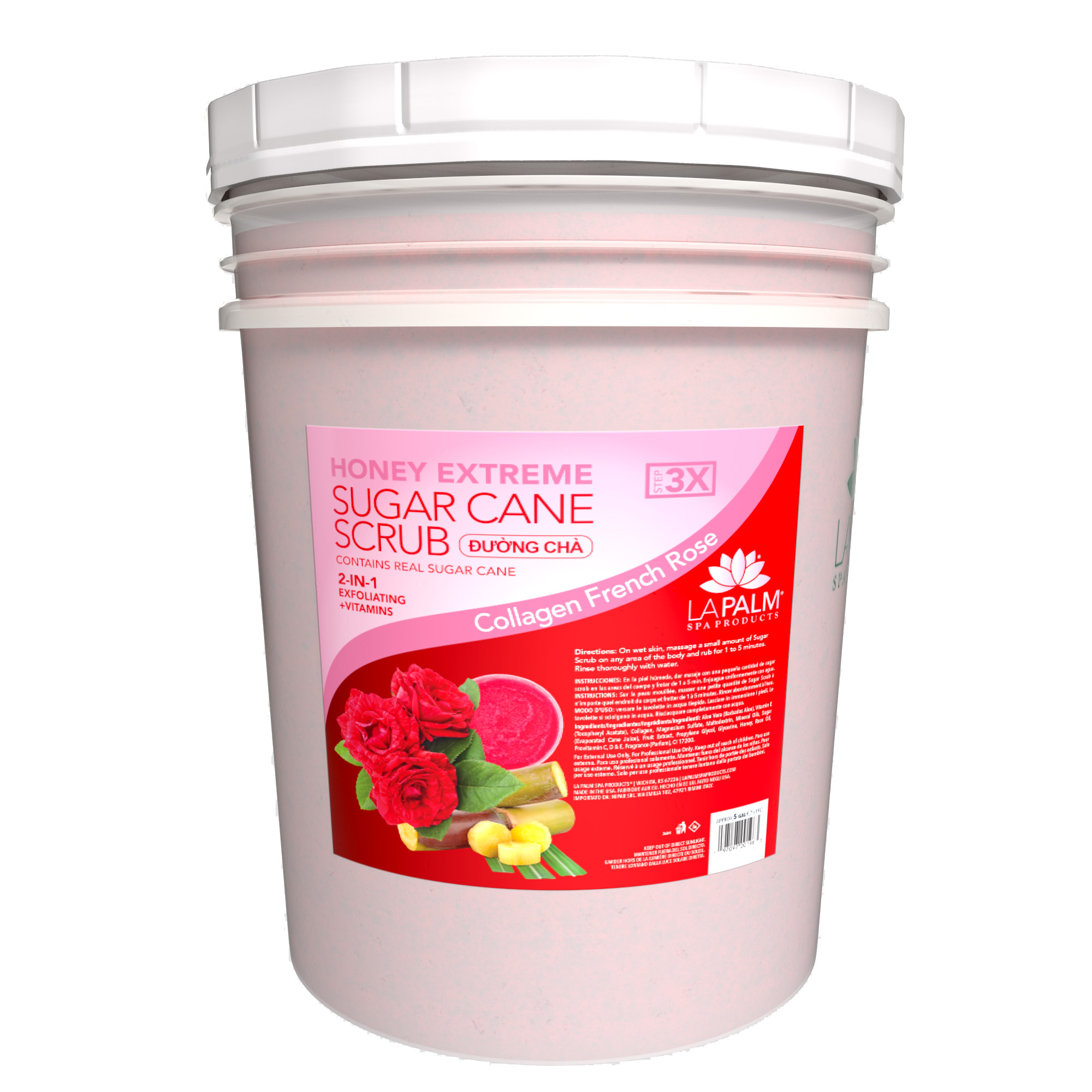 LAPALM HONEY EXTREME SUGAR CANE SCRUB - 5 GALLON