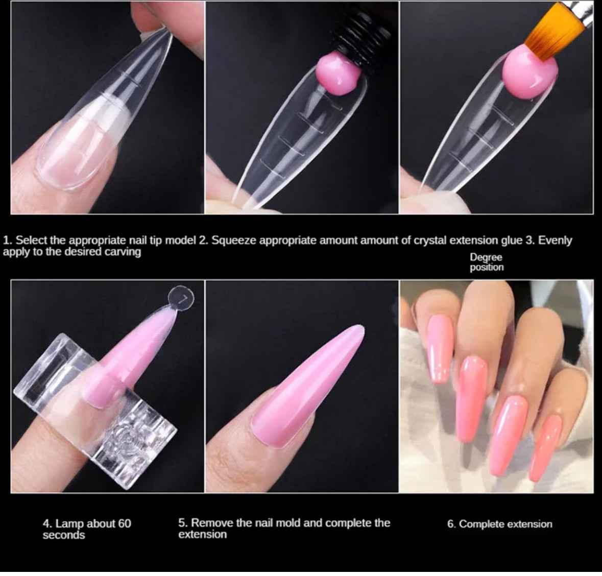 PROFESSIONAL & PLASTIC NAIL FORMS 120 PCS / POLYGEL NAIL FORMS