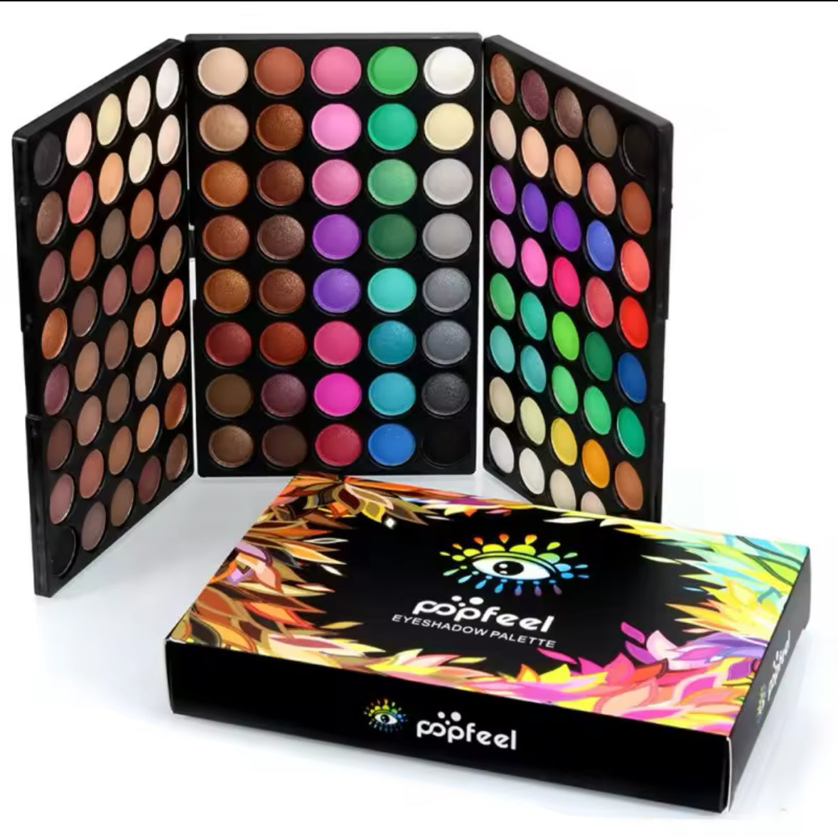 POPFEEL 120 colors EYESHADOW PALETTE FOR AURA NAIL DESIGNS