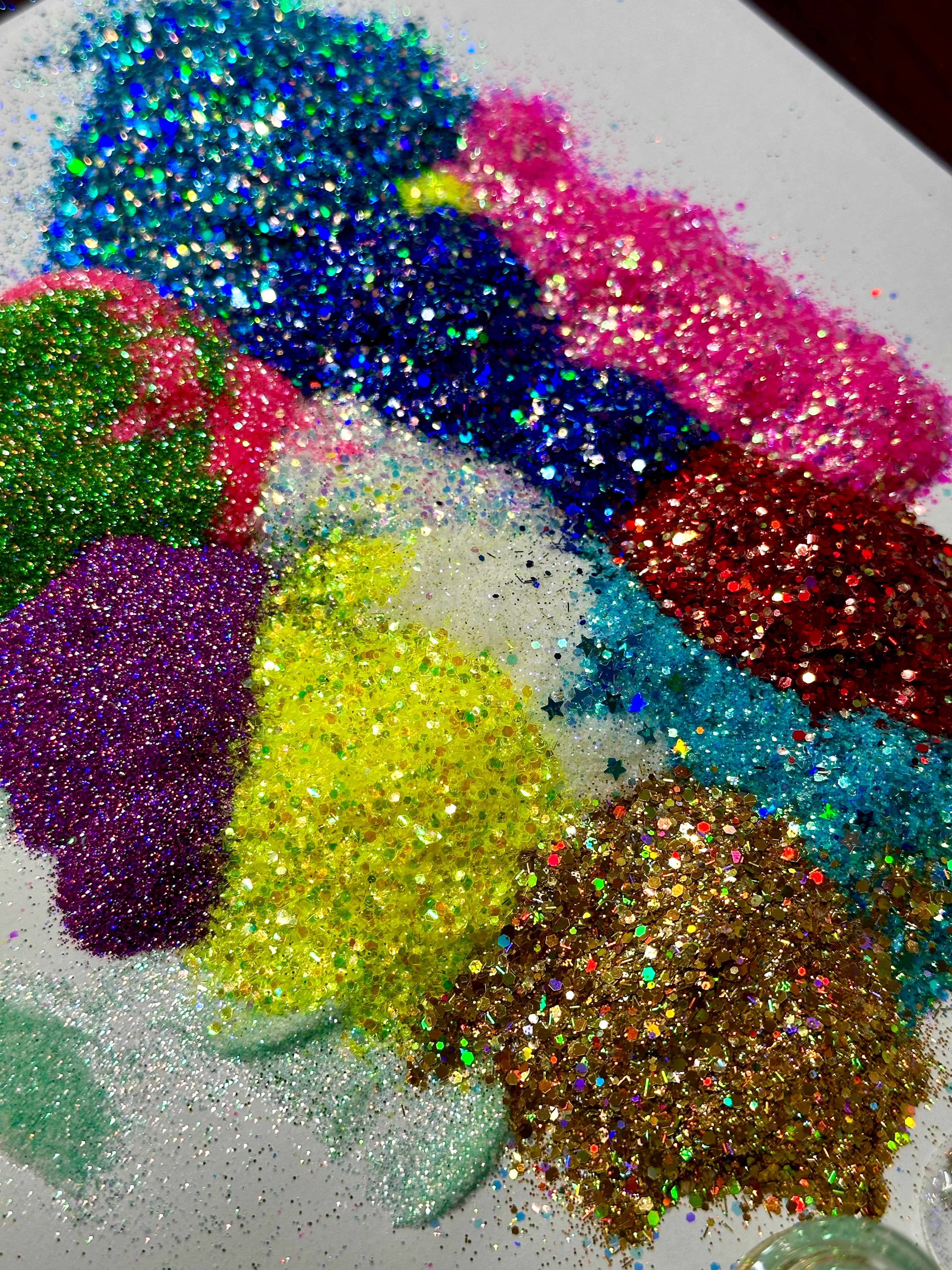 VIET-NAIL GLITTER / ASSORTED -WHITE LID