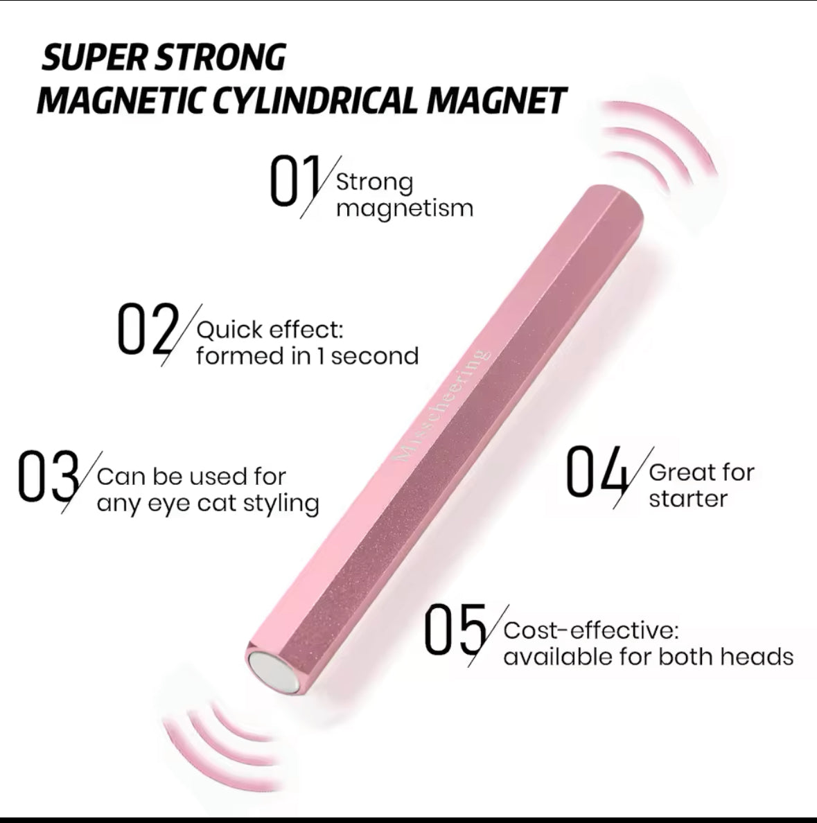 HEXAGON MAGNET STICK - DOUBLE HEAD - ASSORTED COLORS