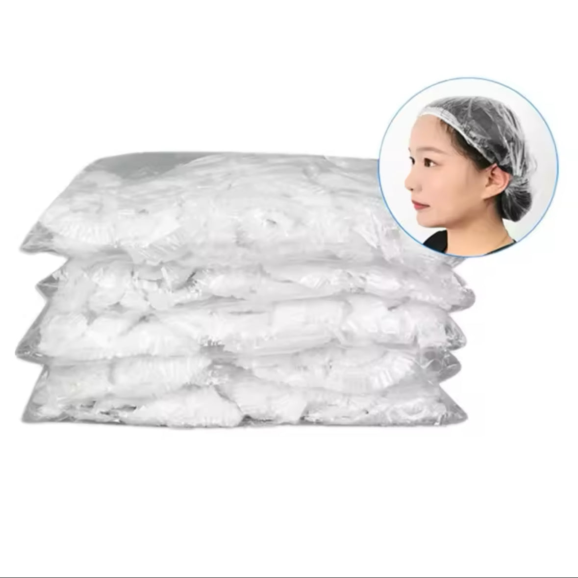 GND DISPOSABLE SHOWER CAPS - 100PCS/BAG