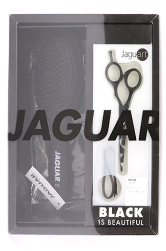 45255-16 JAGUAR BLACK IS BEAUTIFUL SCISSOR W/ BRUSH