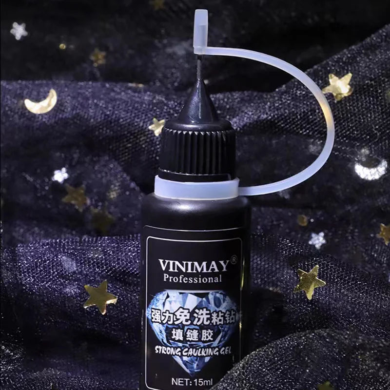 VINIMAY Nail Rhinestone Glue with Needle