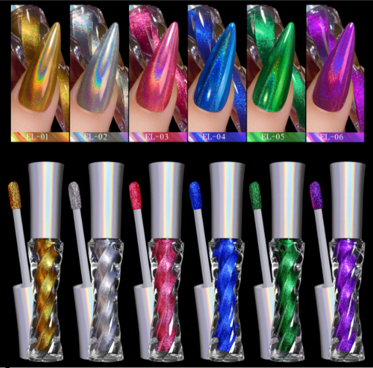 MAGIC MIRROR CHROME -LASER COLLECTION 6 COLORS