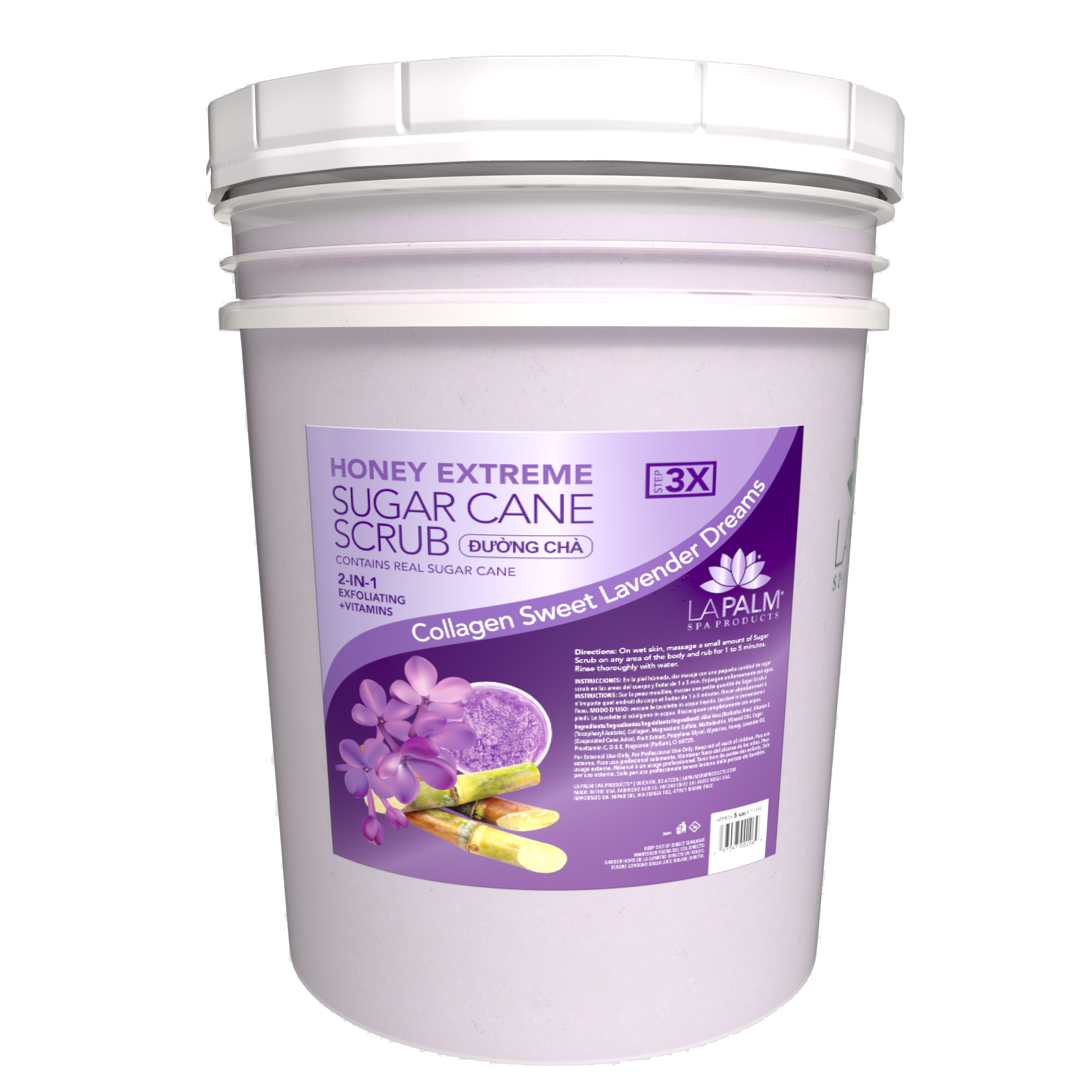 LAPALM HONEY EXTREME SUGAR CANE SCRUB - 5 GALLON