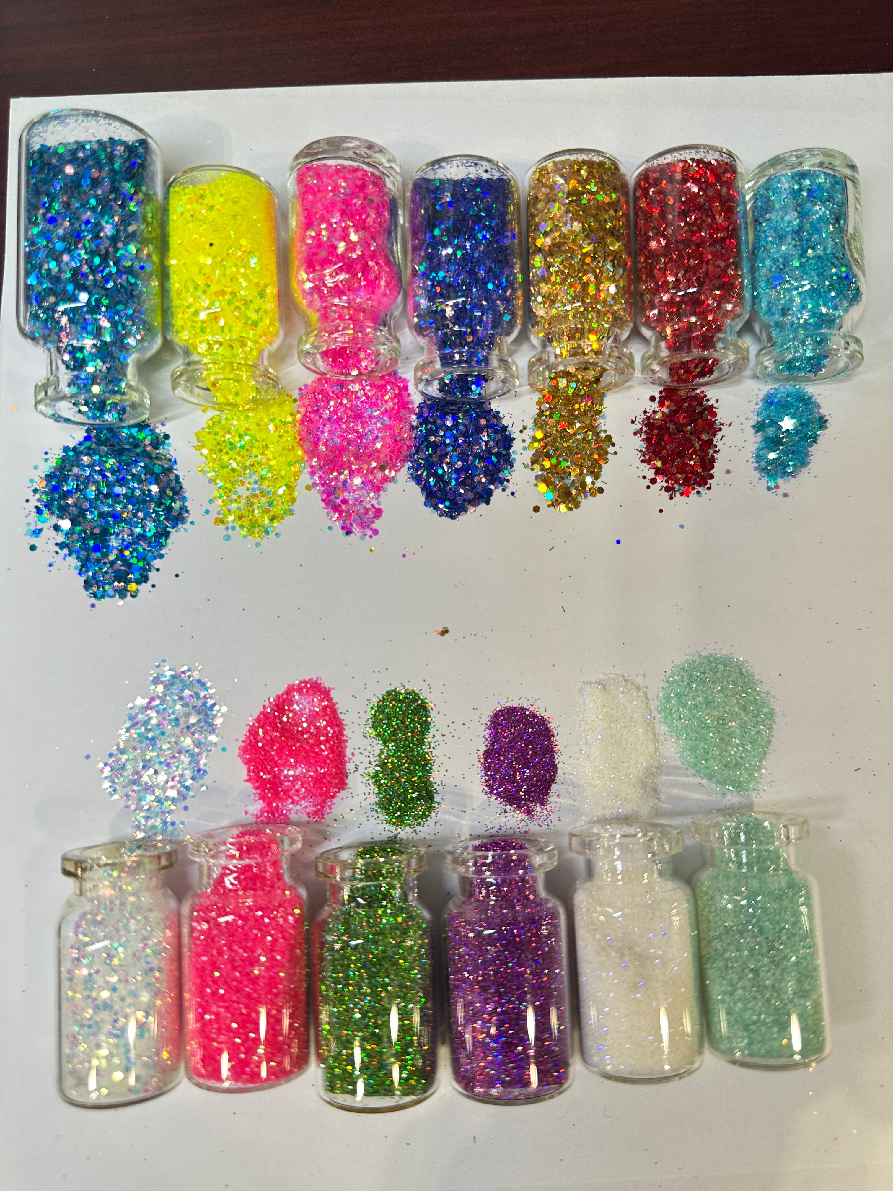 VIET-NAIL GLITTER / ASSORTED -WHITE LID