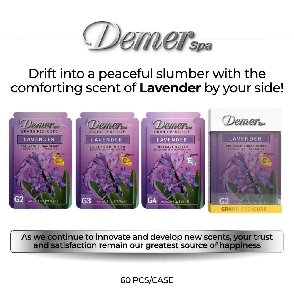 DEMER DELUXE PEDICURE KIT LAVENDER