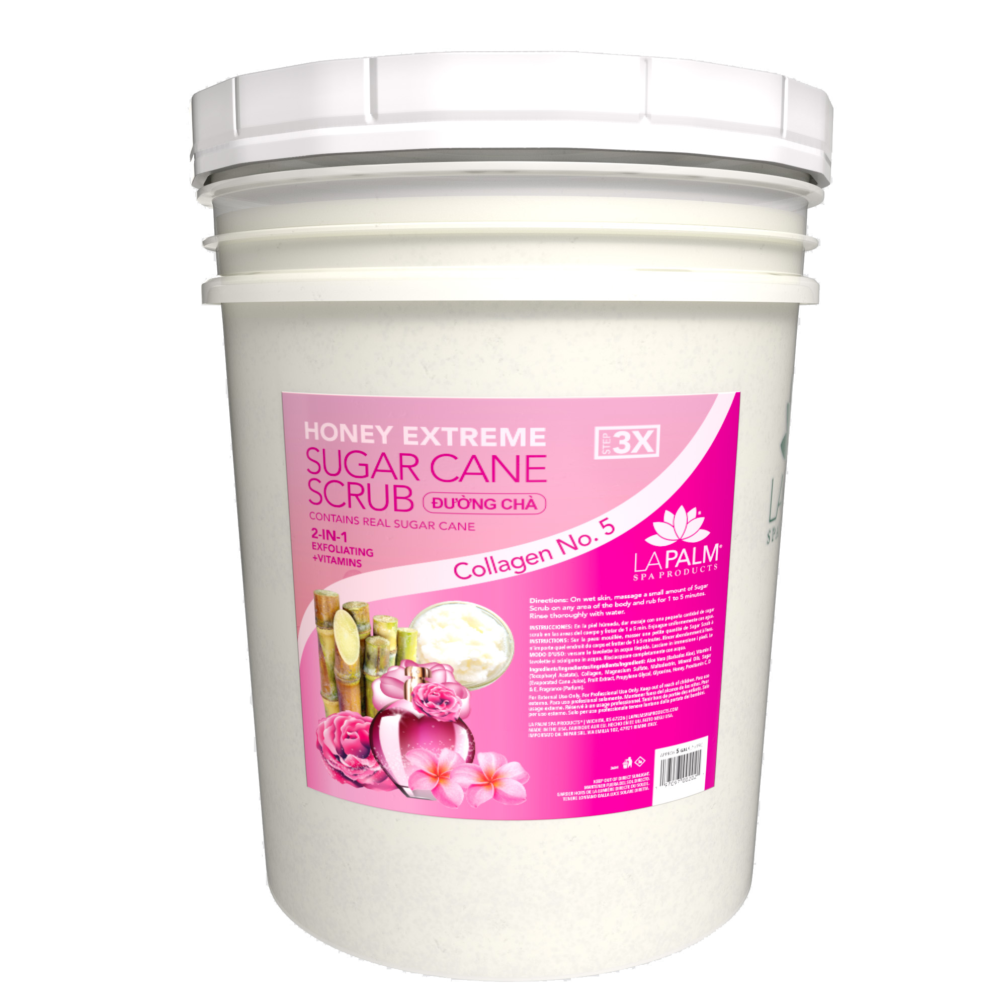 LAPALM HONEY EXTREME SUGAR CANE SCRUB - 5 GALLON