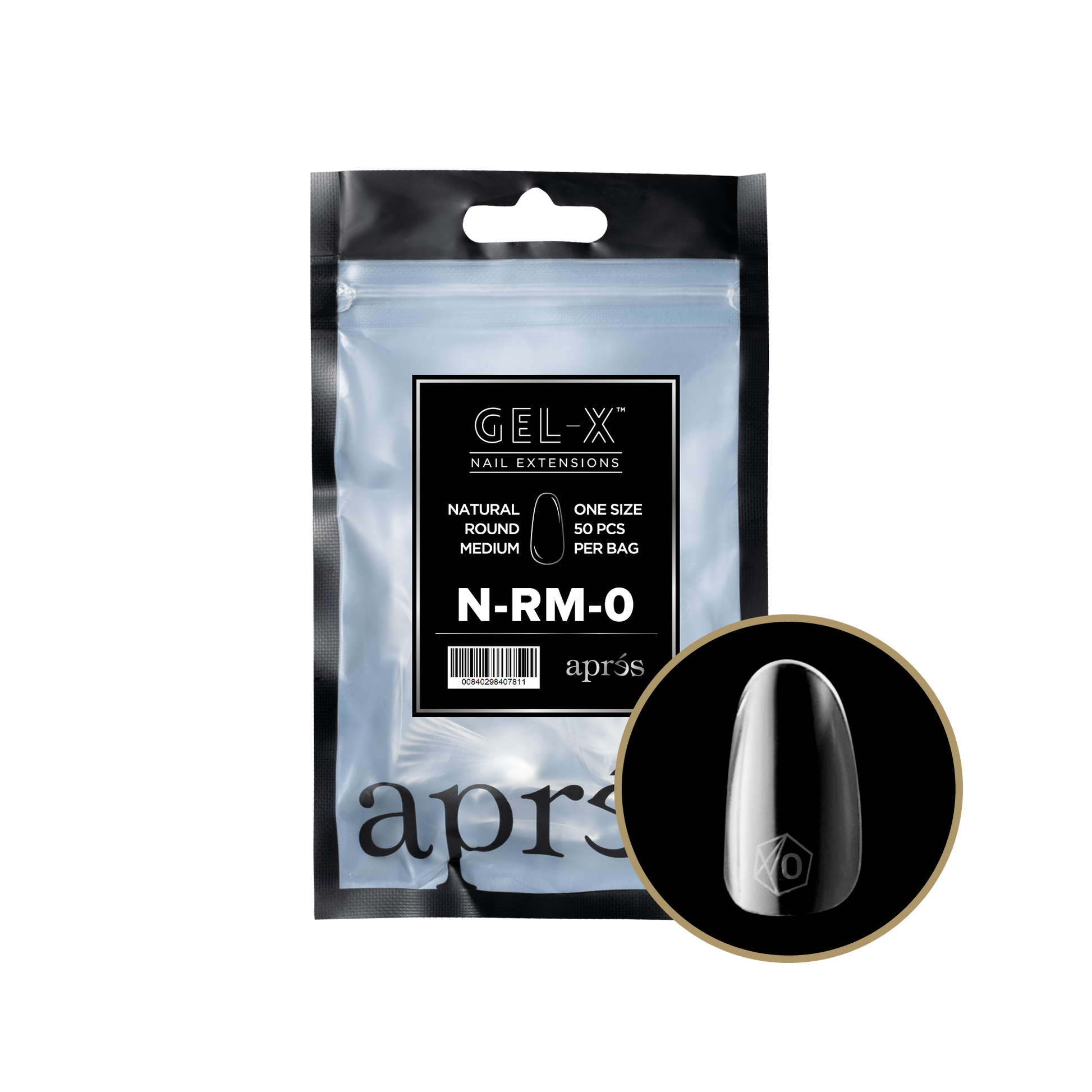 APRES TIP BAG - 0 -  NATURAL ROUND MEDIUM