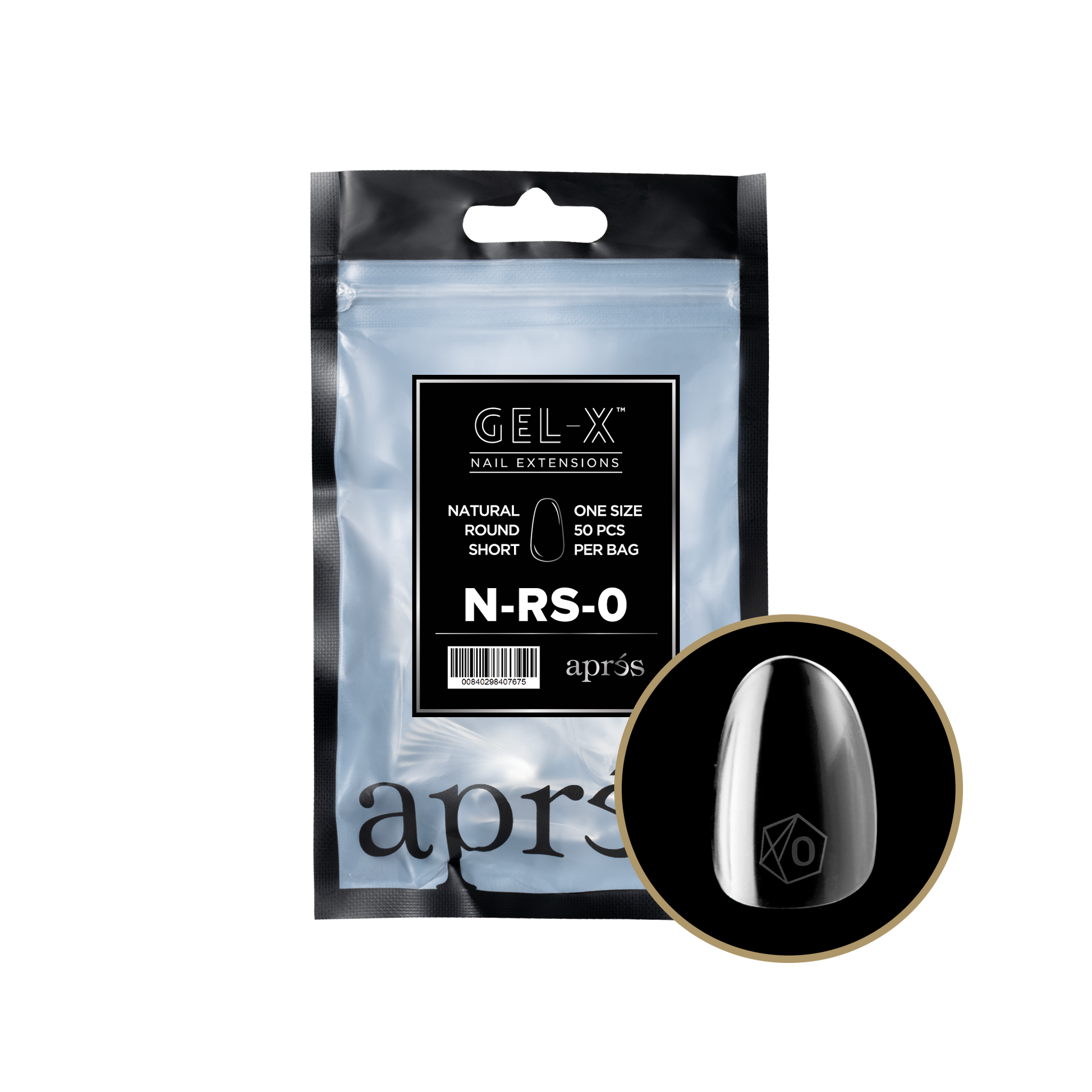 APRES TIP BAG - 0 - NATURAL ROUND SHORT