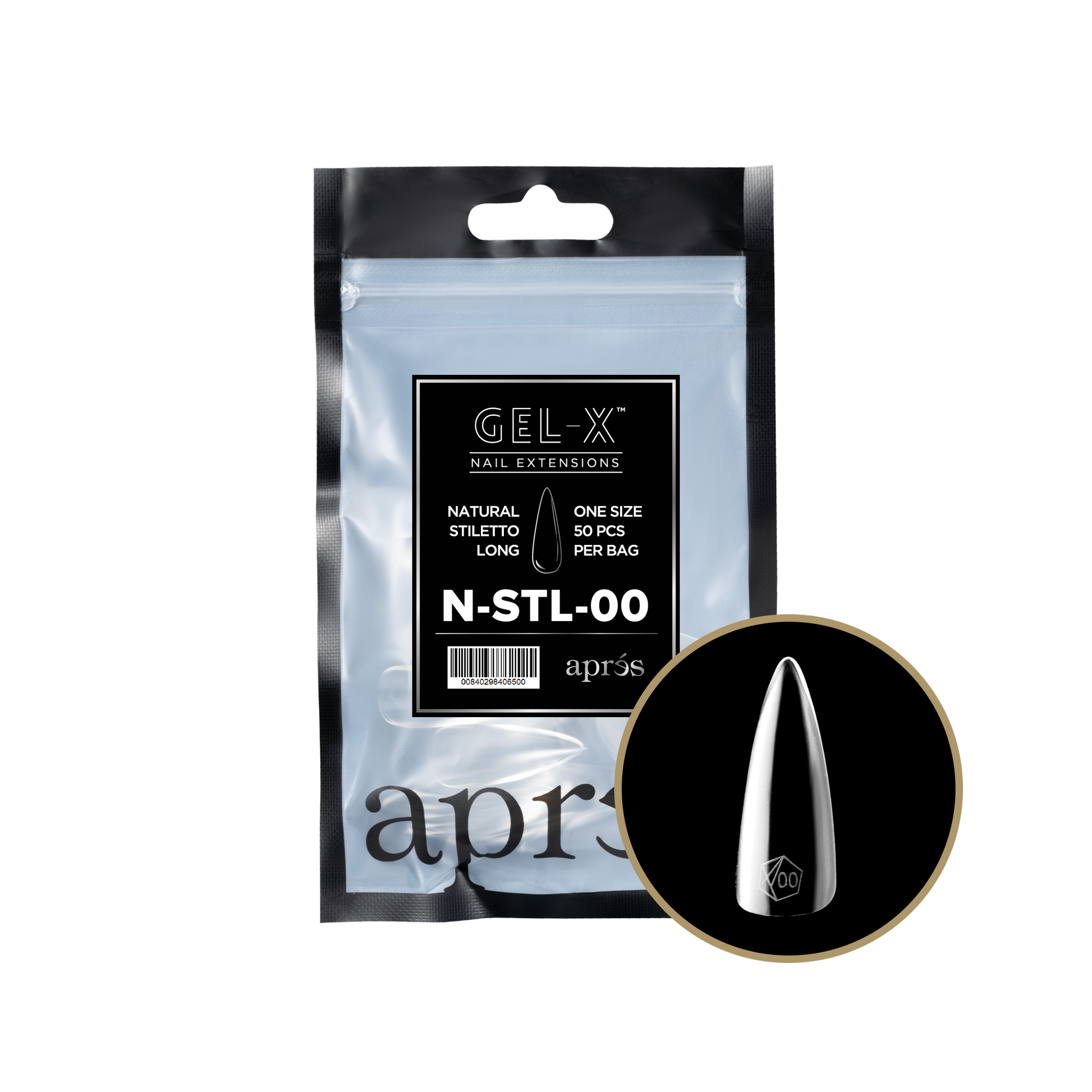 APRES TIP BAG - 00 - NATURAL STILETTO LONG