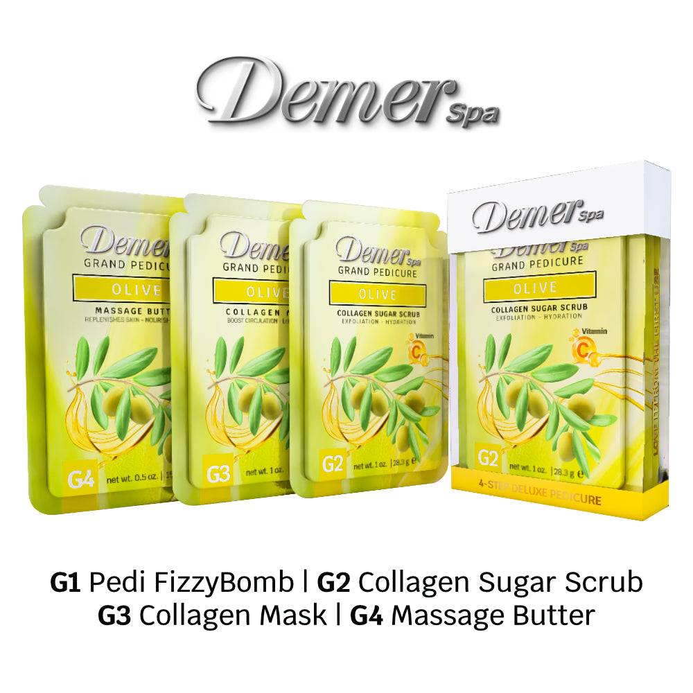 DEMER DELUXE PEDICURE KIT OLIVE