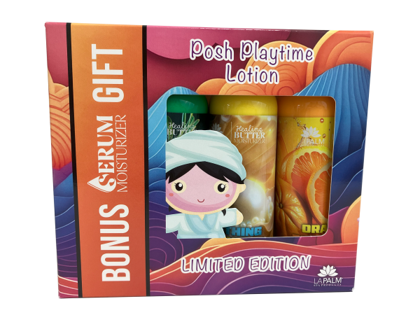 POSH PLAYTIME - LAPALM HEALING BUTTER HOLIDAY SET-4 PCS/BOX