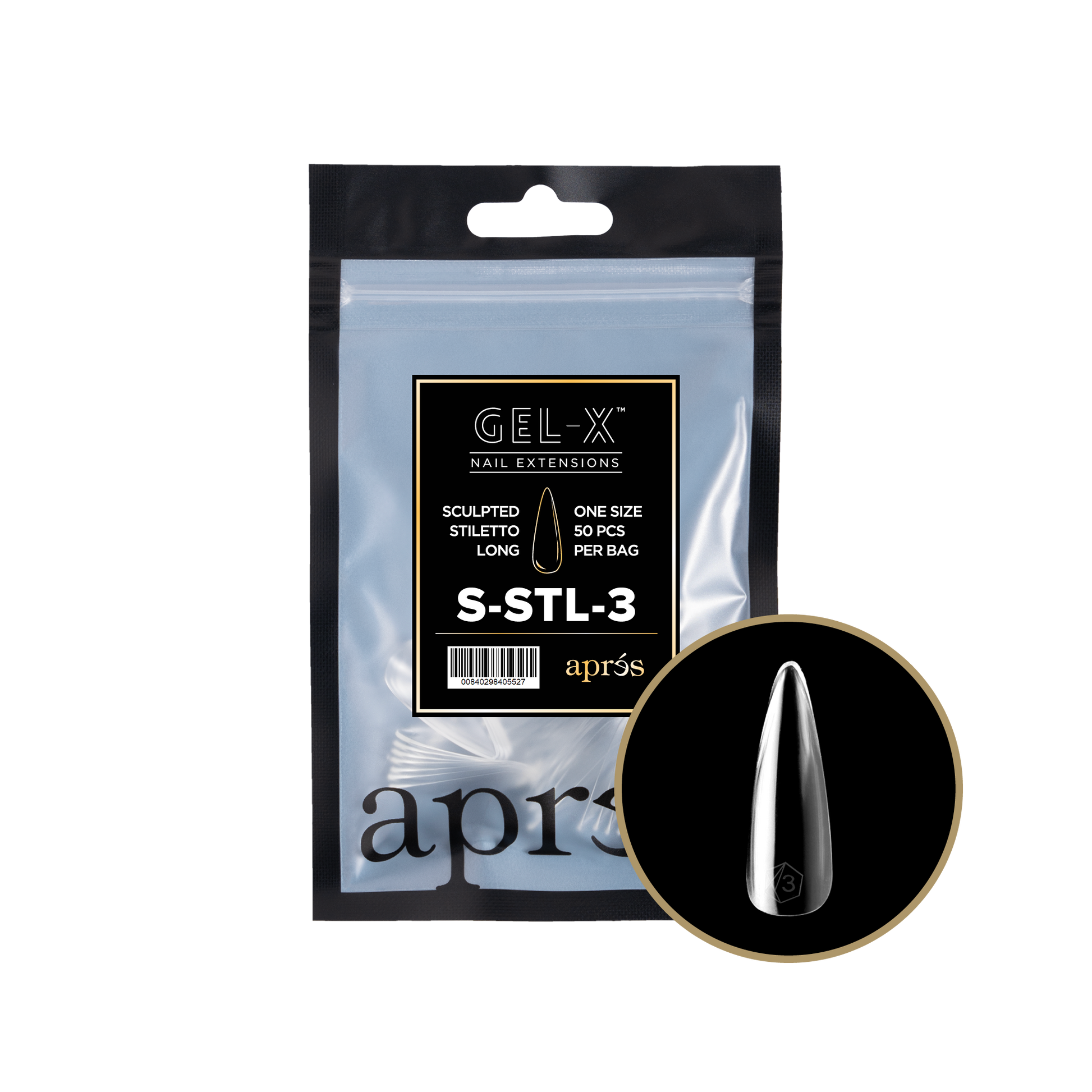 APRES TIP BAG - 3 - SCULPTED STILETTO LONG