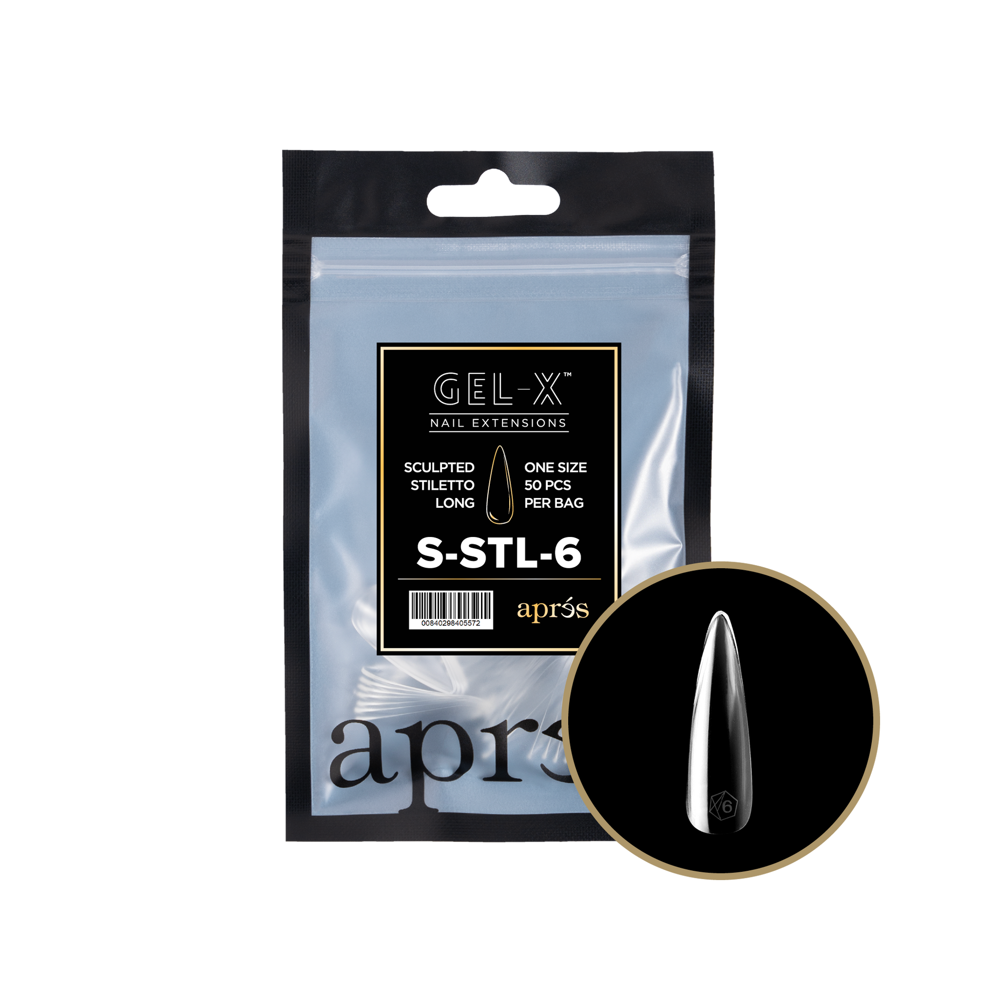 APRES TIP BAG - 6 - SCULPTED STILETTO LONG