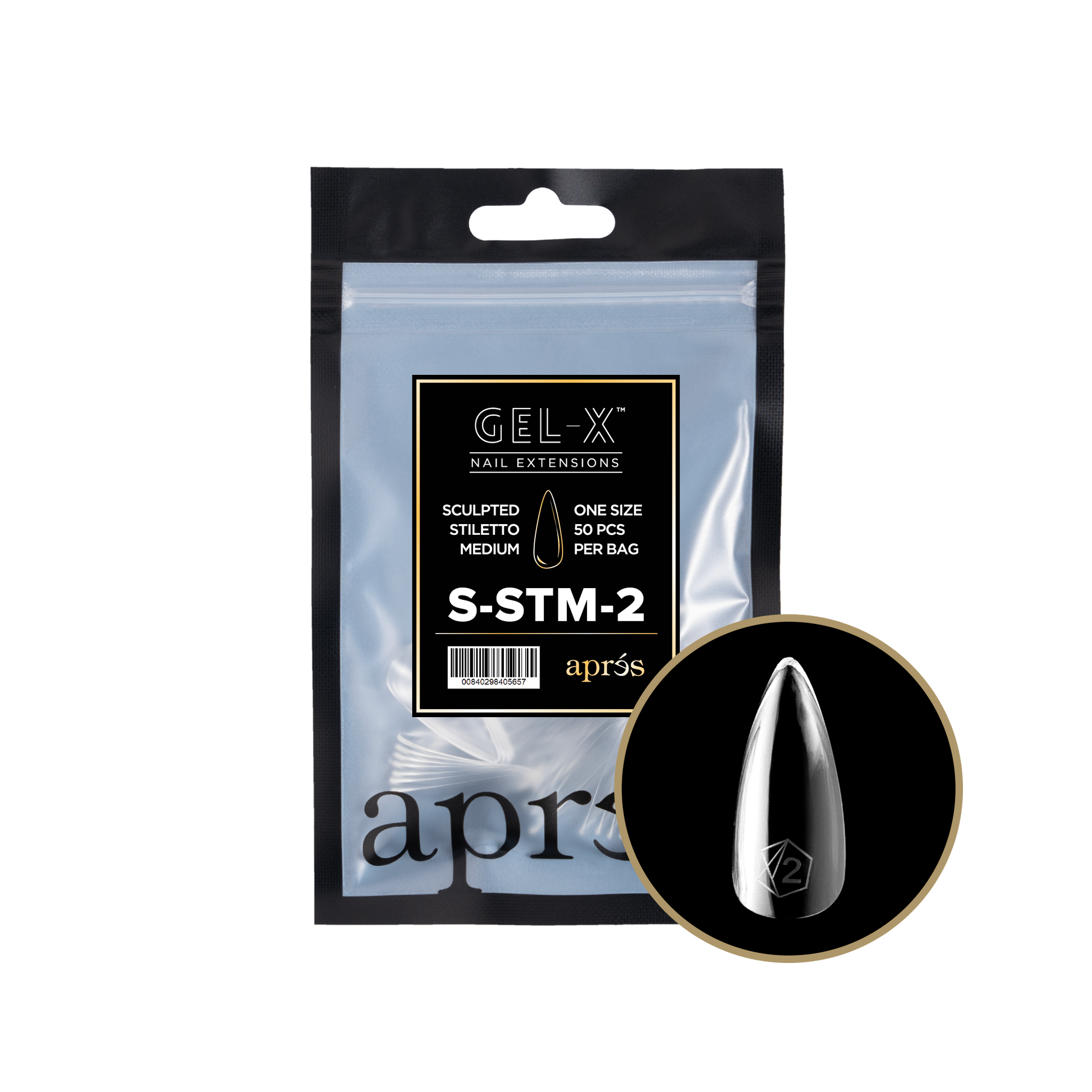 APRES TIP BAG - 2 - SCULPTED STILETTO MEDIUM