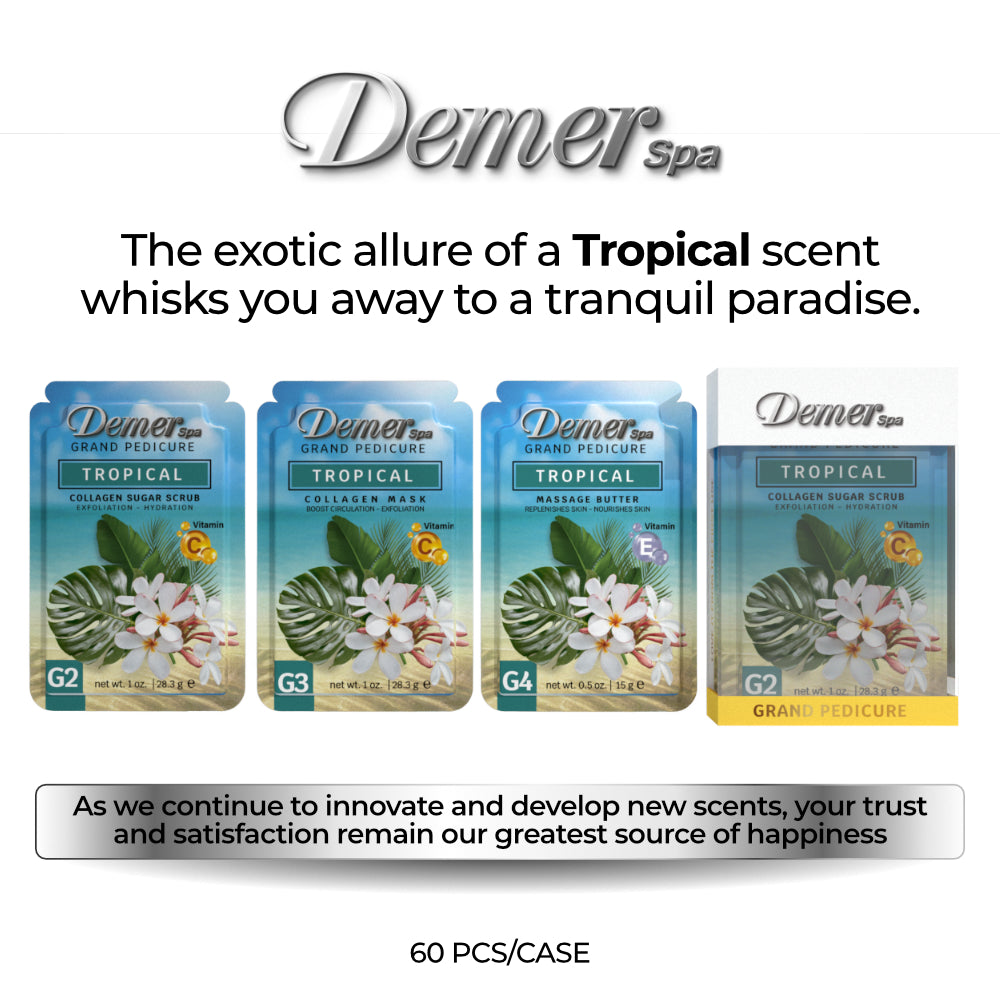 DEMER DELUXE PEDICURE KIT TROPICAL