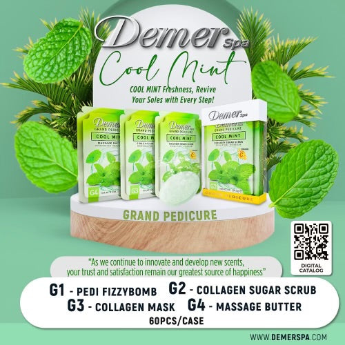 DEMER DELUXE PEDICURE KIT COOL MINT