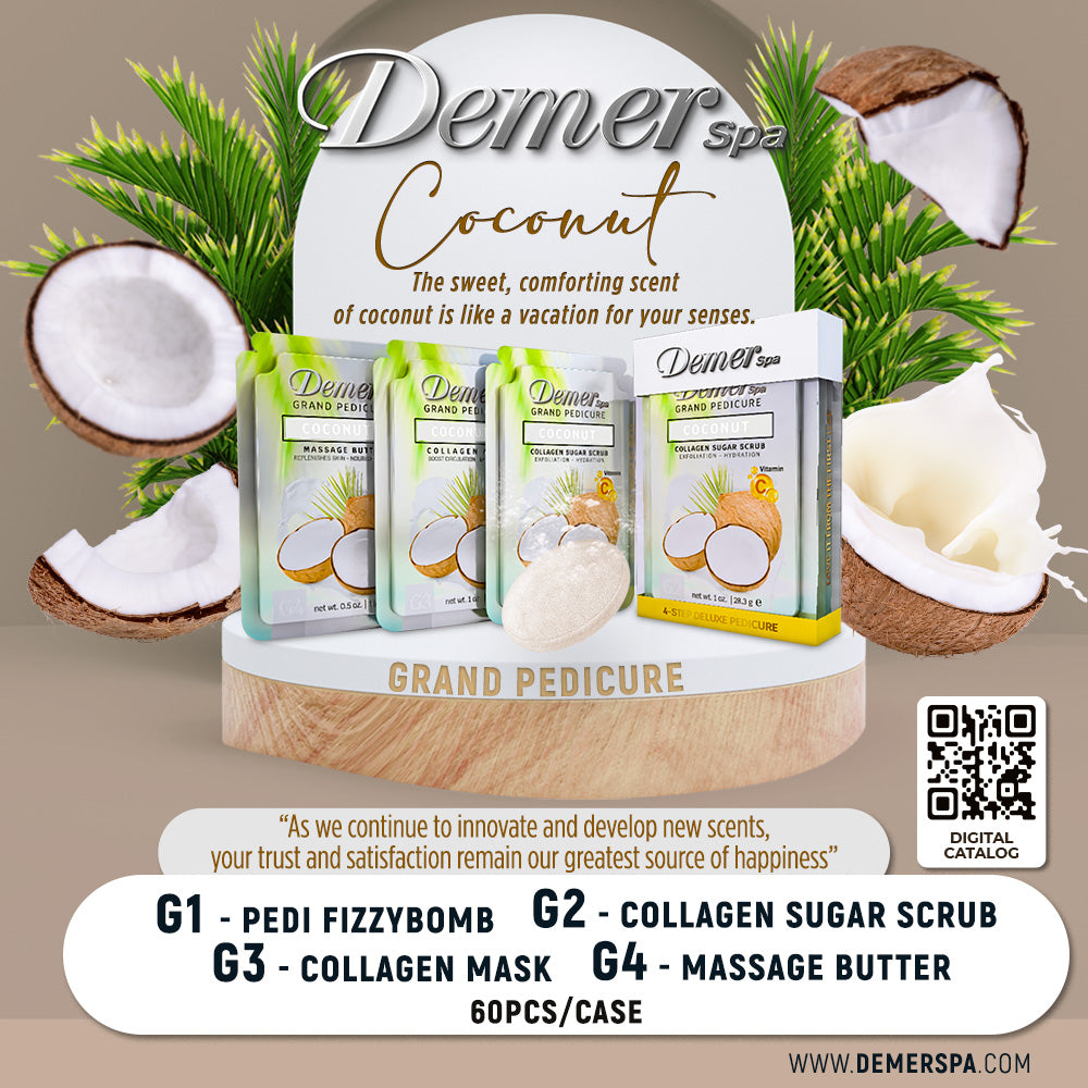 DEMER DELUXE PEDICURE KIT COCONUT