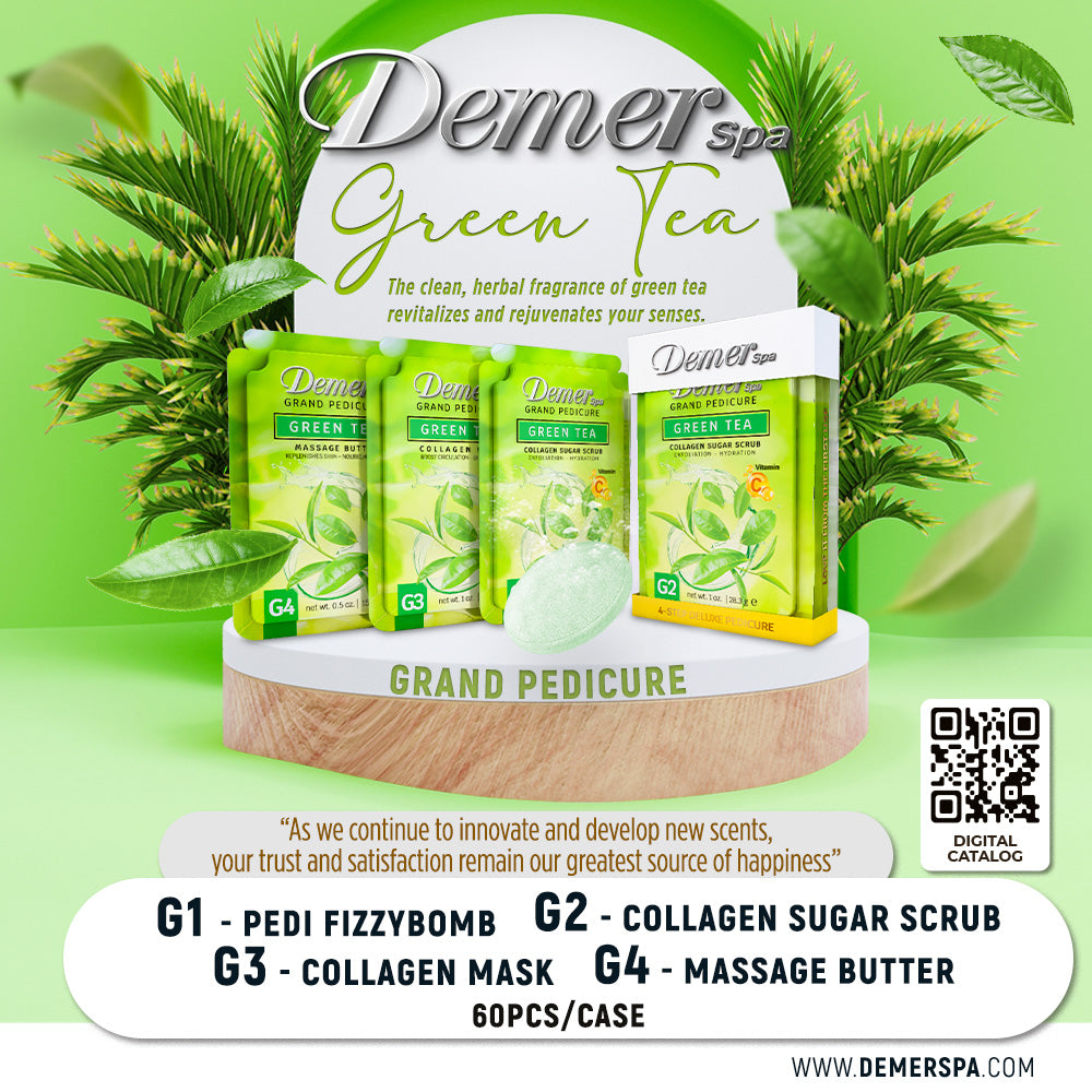 DEMER DELUXE PEDICURE KIT GREEN TEA