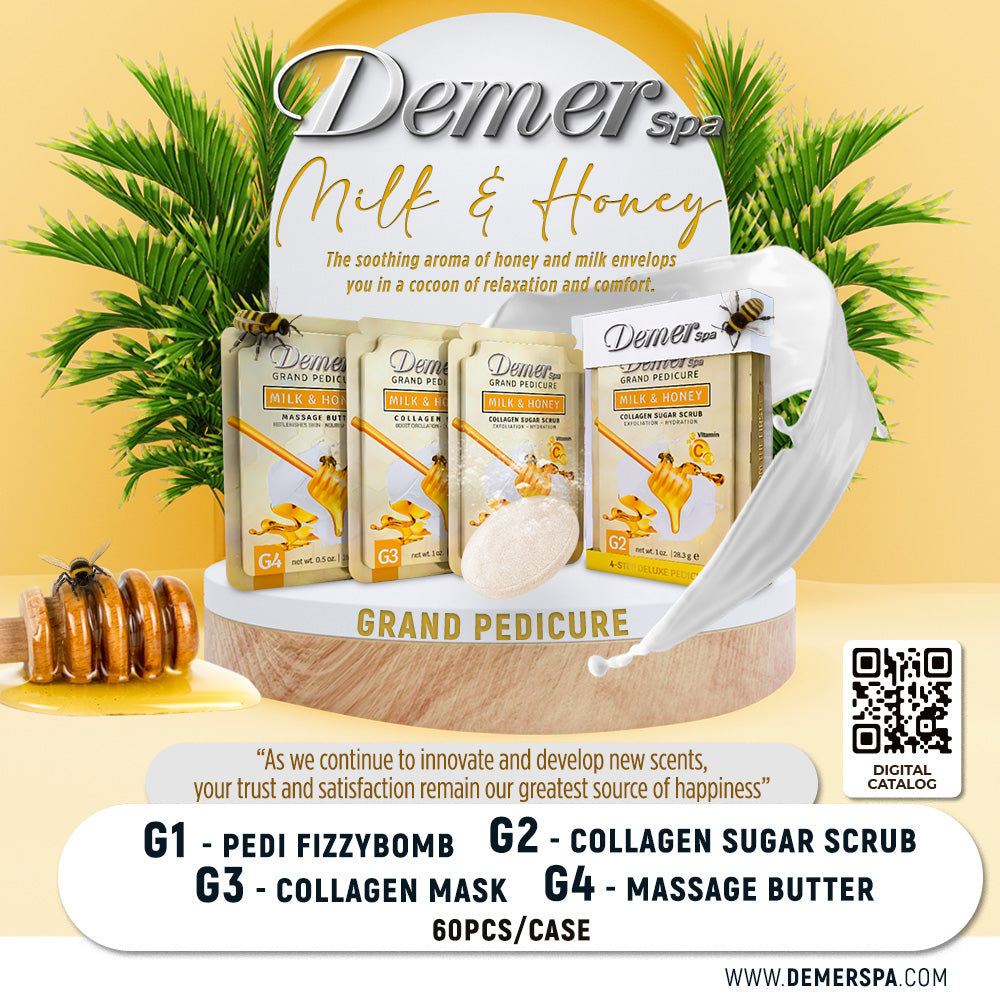 DEMER DELUXE PEDICURE KIT MILK & HONEY