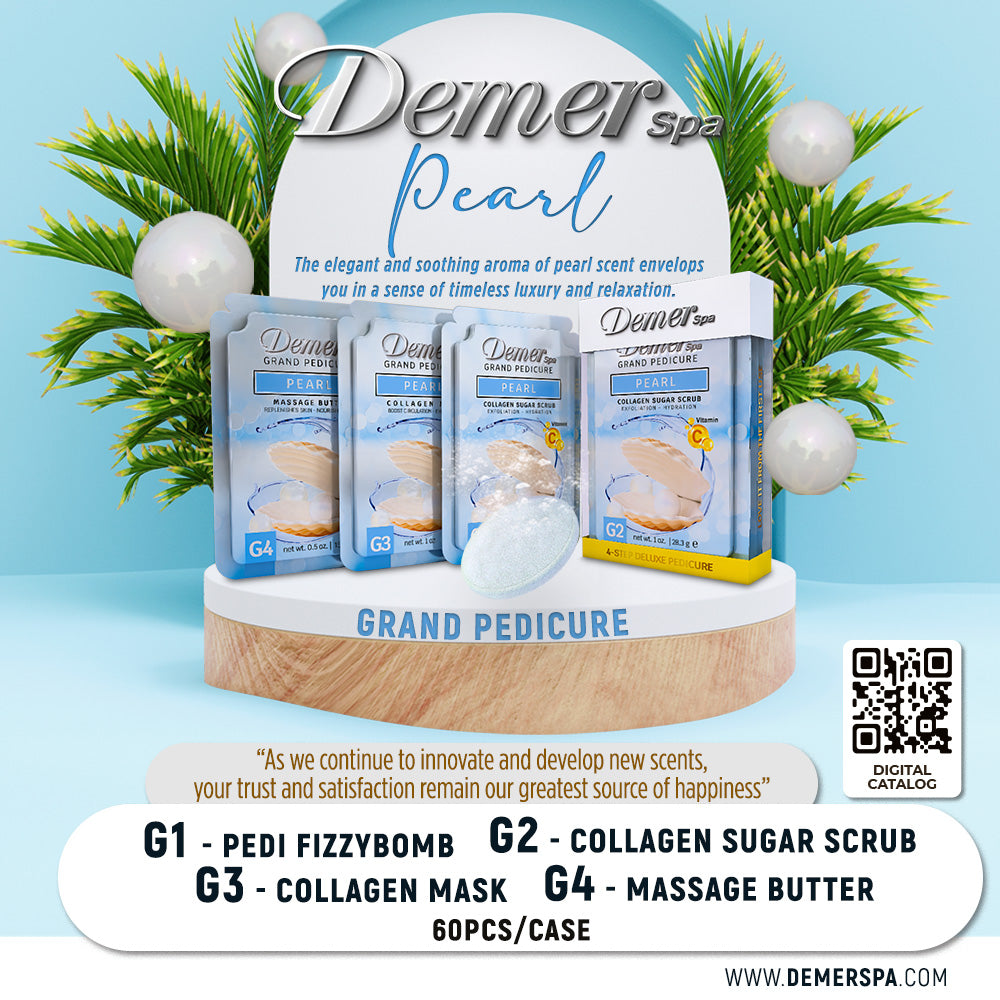 DEMER DELUXE PEDICURE KIT PEARL