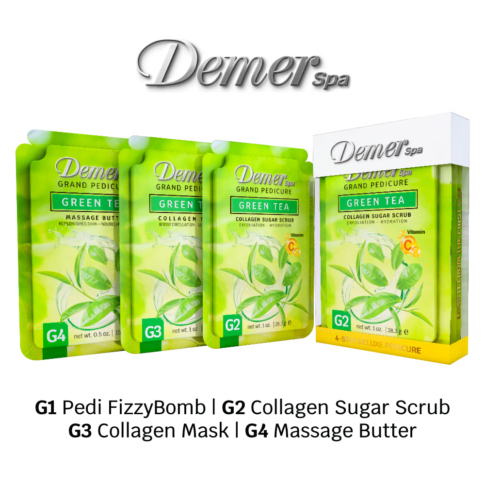 DEMER DELUXE PEDICURE KIT GREEN TEA