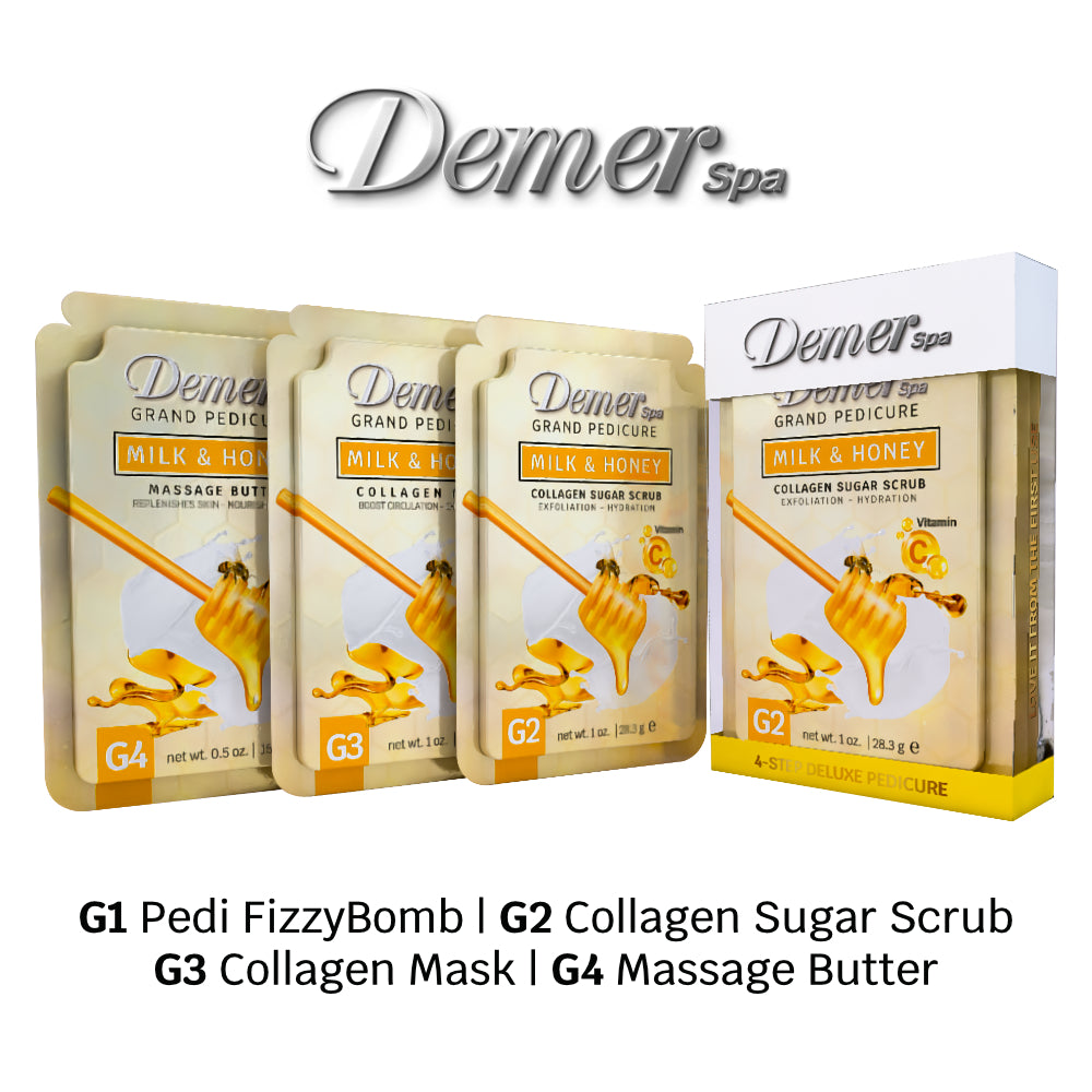 DEMER DELUXE PEDICURE KIT MILK & HONEY