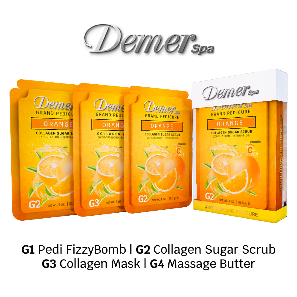 DEMER DELUXE PEDICURE KIT ORANGE