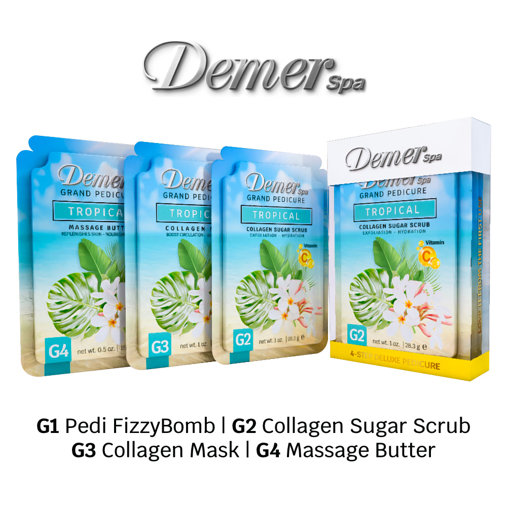 DEMER DELUXE PEDICURE KIT TROPICAL