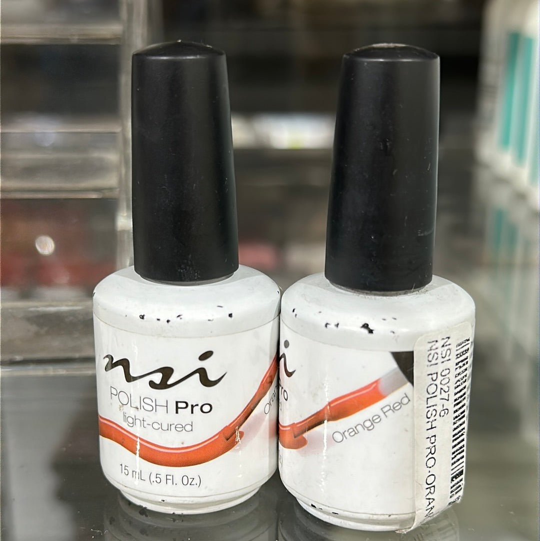 NSI 0027-6 NSI POLISH PRO-ORANGE RED