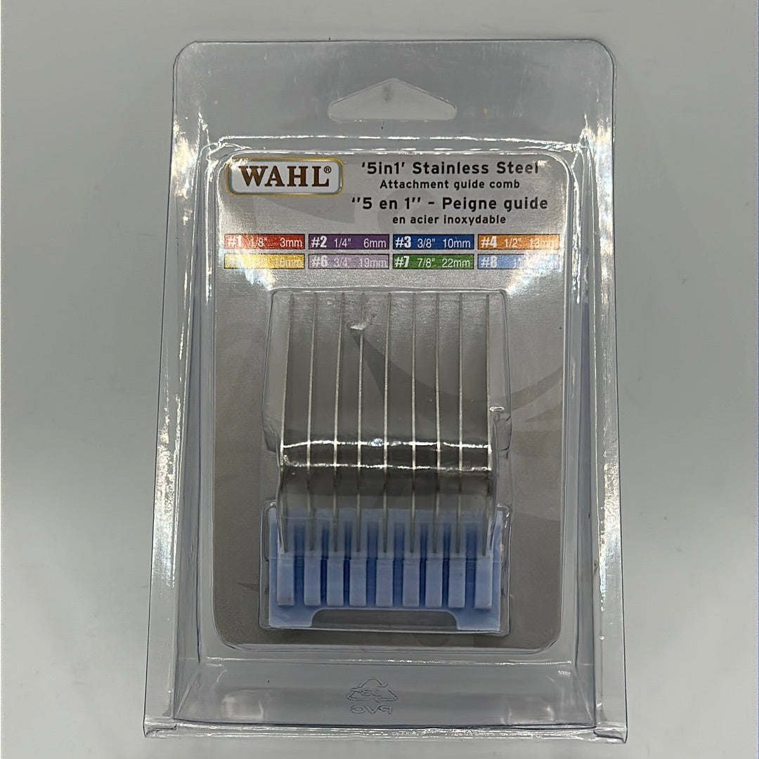 WAHL 53120 S.S. #8 BLUE 1" ATTACHMENT GUIDE