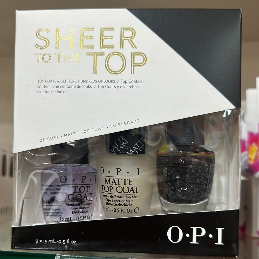 OPI HRF49 OPI SHEER TO THE TOP 3/PKG